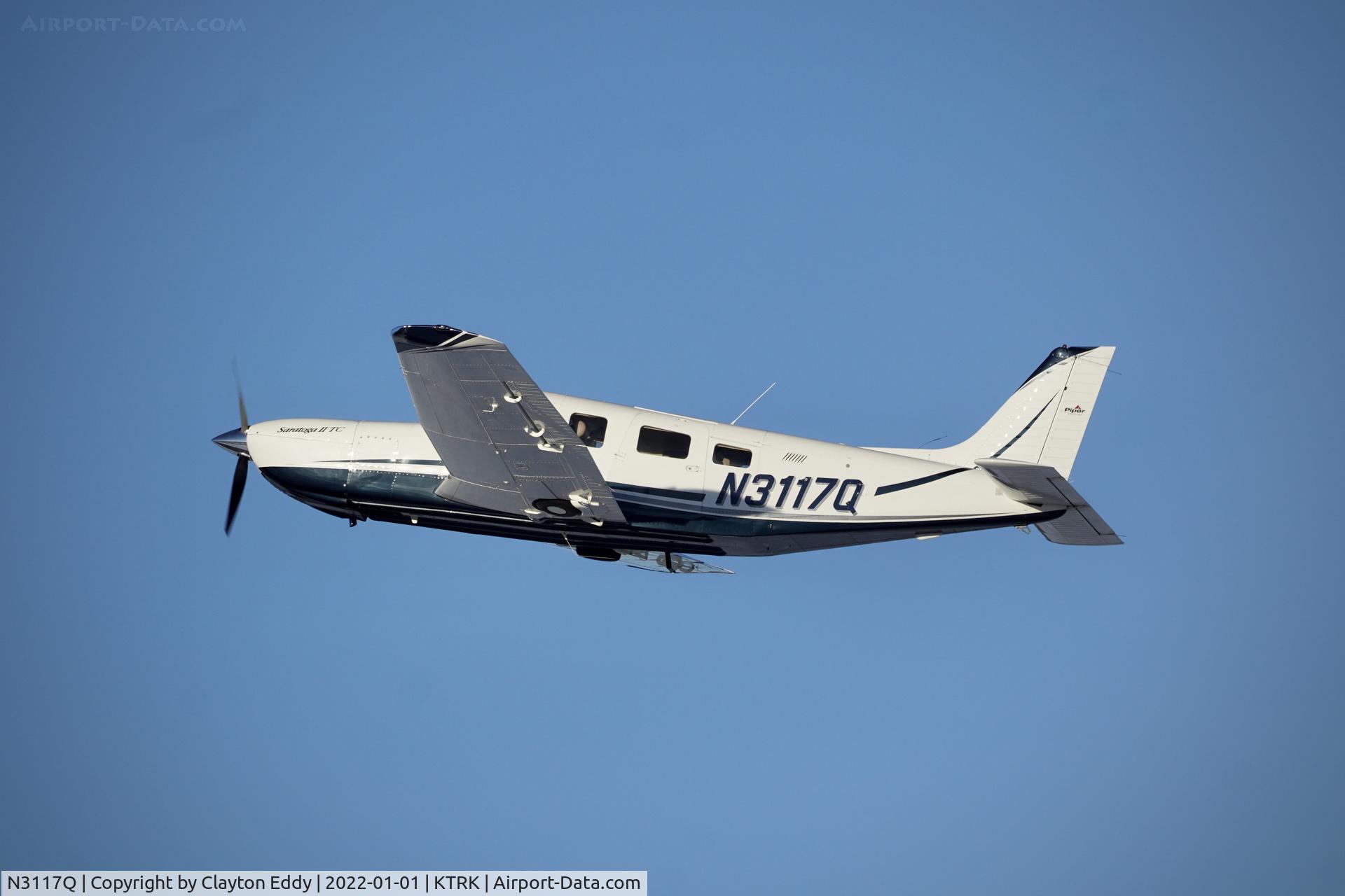 N3117Q, 2005 Piper PA-32R-301T Turbo Saratoga C/N 3257403, Truckee airport in California 2022.