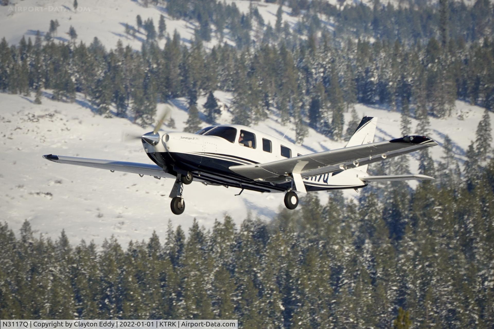 N3117Q, 2005 Piper PA-32R-301T Turbo Saratoga C/N 3257403, Truckee airport in California 2022.