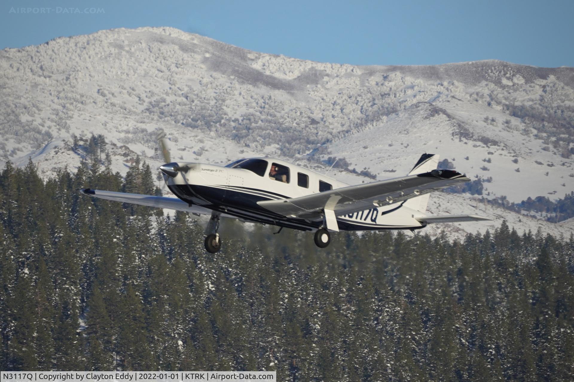 N3117Q, 2005 Piper PA-32R-301T Turbo Saratoga C/N 3257403, Truckee airport in California 2022.
