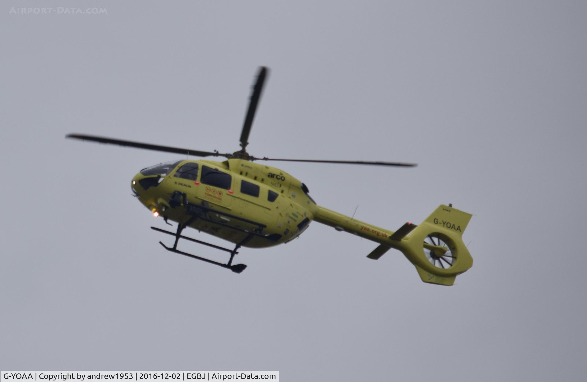 G-YOAA, 2016 Airbus Helicopters H-145 (BK-117D-2) C/N 20086, G-YOAA at Gloucestershire Airport.