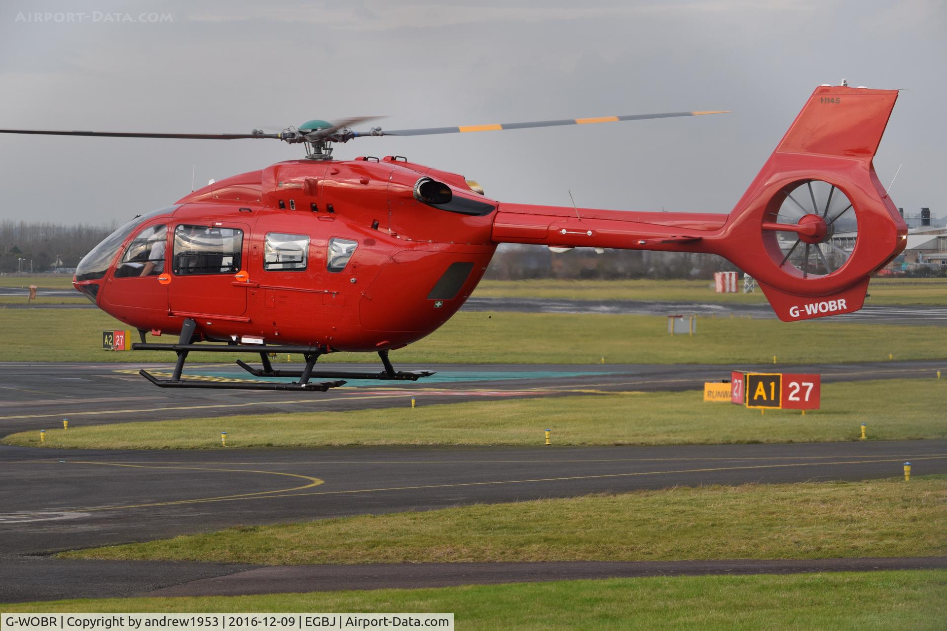 G-WOBR, 2016 Airbus Helicopters H-145 (BK-117D-2) C/N 20116, G-WOBR at Gloucestershire Airport.