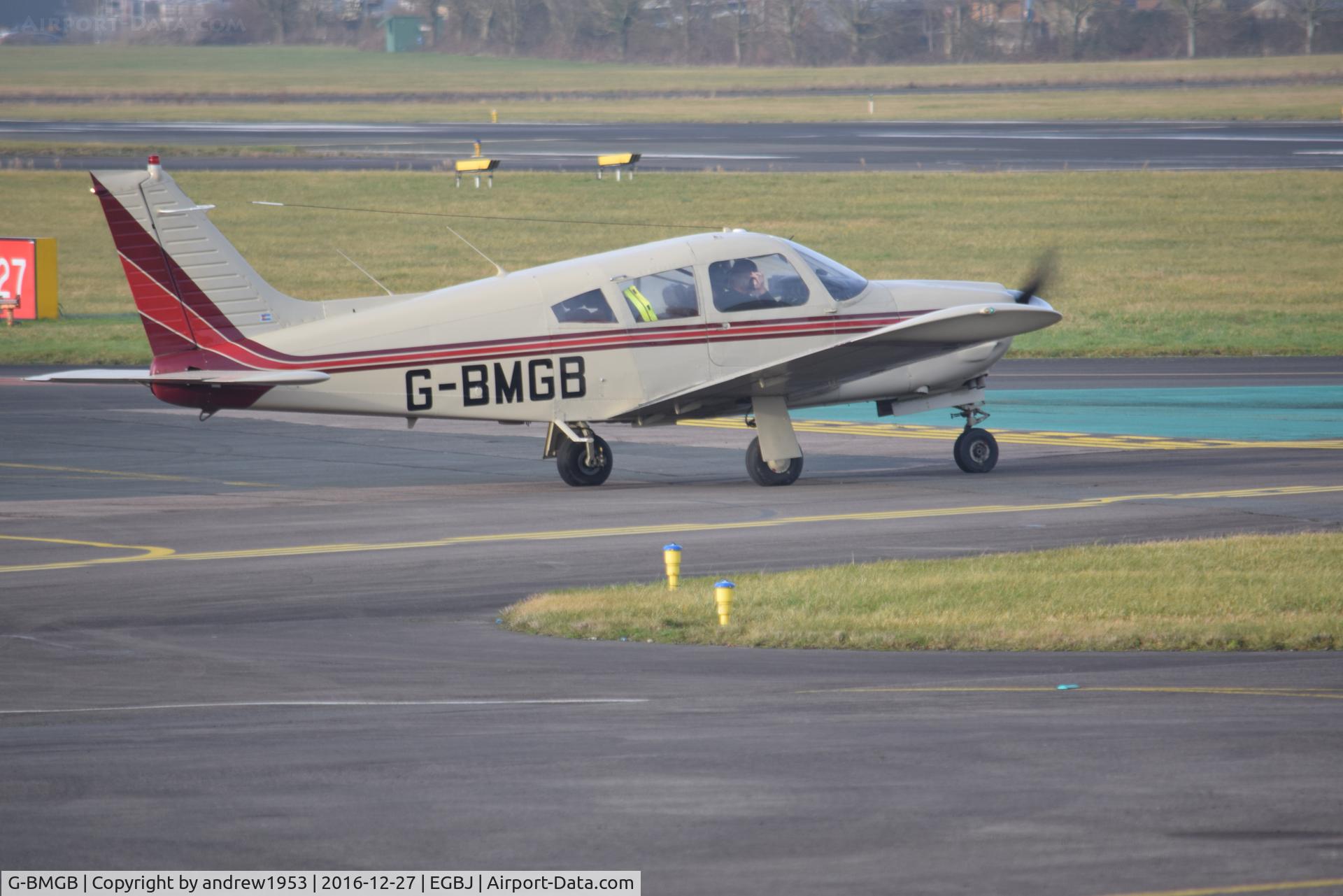 G-BMGB, 1973 Piper PA-28R-200 Cherokee Arrow C/N 28R-7335099, G-BMGB at Gloucestershire Airport.