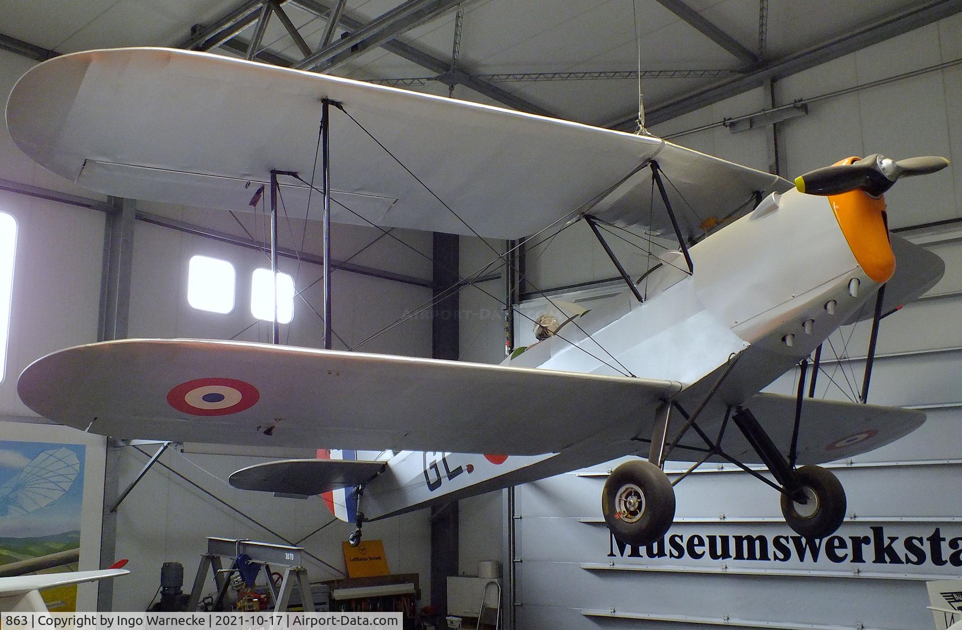 863, Nord Stampe SV-4C C/N 863, Stampe-Vertongen (Nord SNCAN) SV-4C at the Luftfahrtmuseum Laatzen, Laatzen (Hannover)