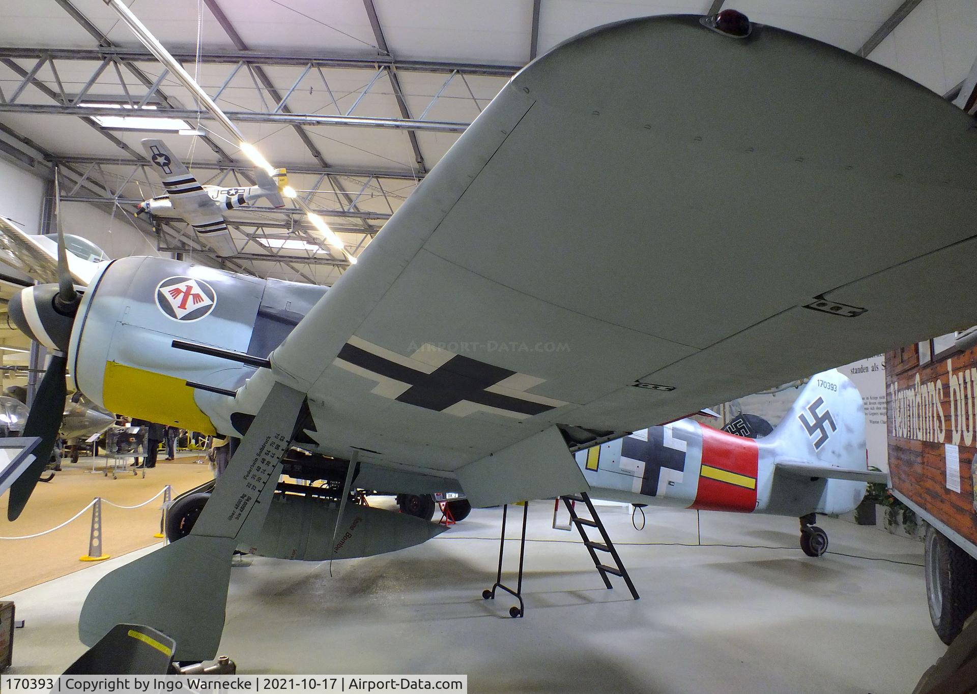 170393, 1944 Focke-Wulf Fw-190A-8 C/N 170393, Focke-Wulf Fw 190A-8 at the Luftfahrtmuseum Laatzen, Laatzen (Hannover)