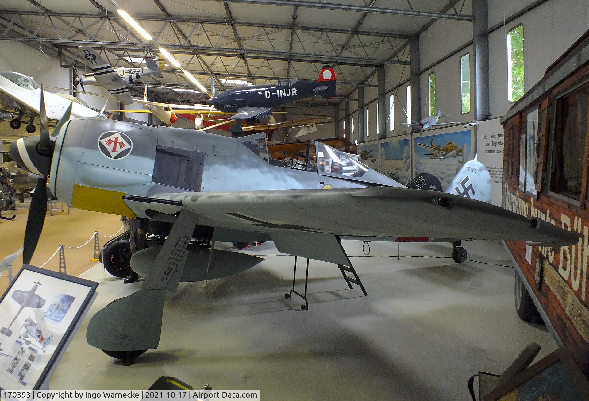 170393, 1944 Focke-Wulf Fw-190A-8 C/N 170393, Focke-Wulf Fw 190A-8 at the Luftfahrtmuseum Laatzen, Laatzen (Hannover)