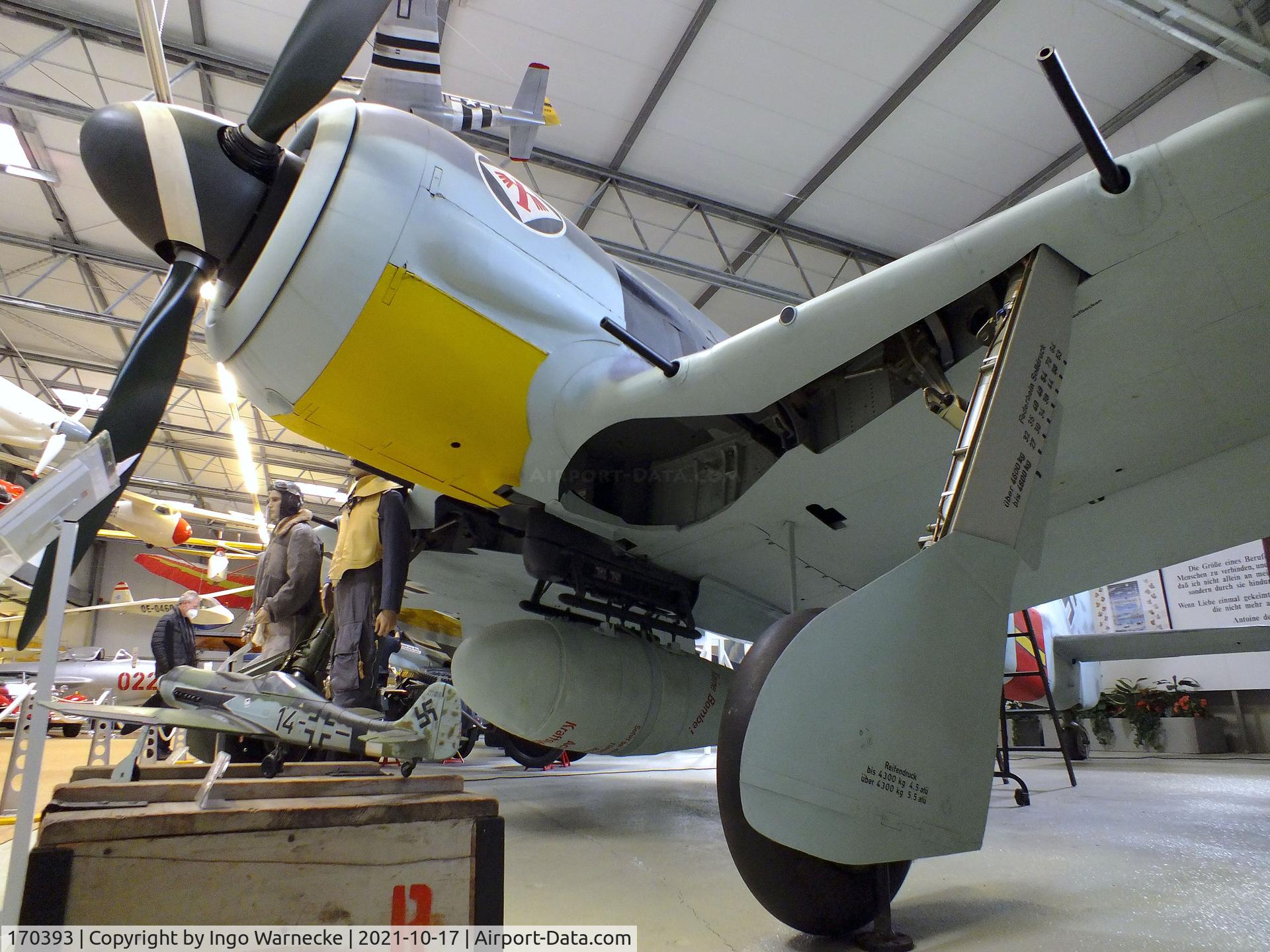170393, 1944 Focke-Wulf Fw-190A-8 C/N 170393, Focke-Wulf Fw 190A-8 at the Luftfahrtmuseum Laatzen, Laatzen (Hannover)