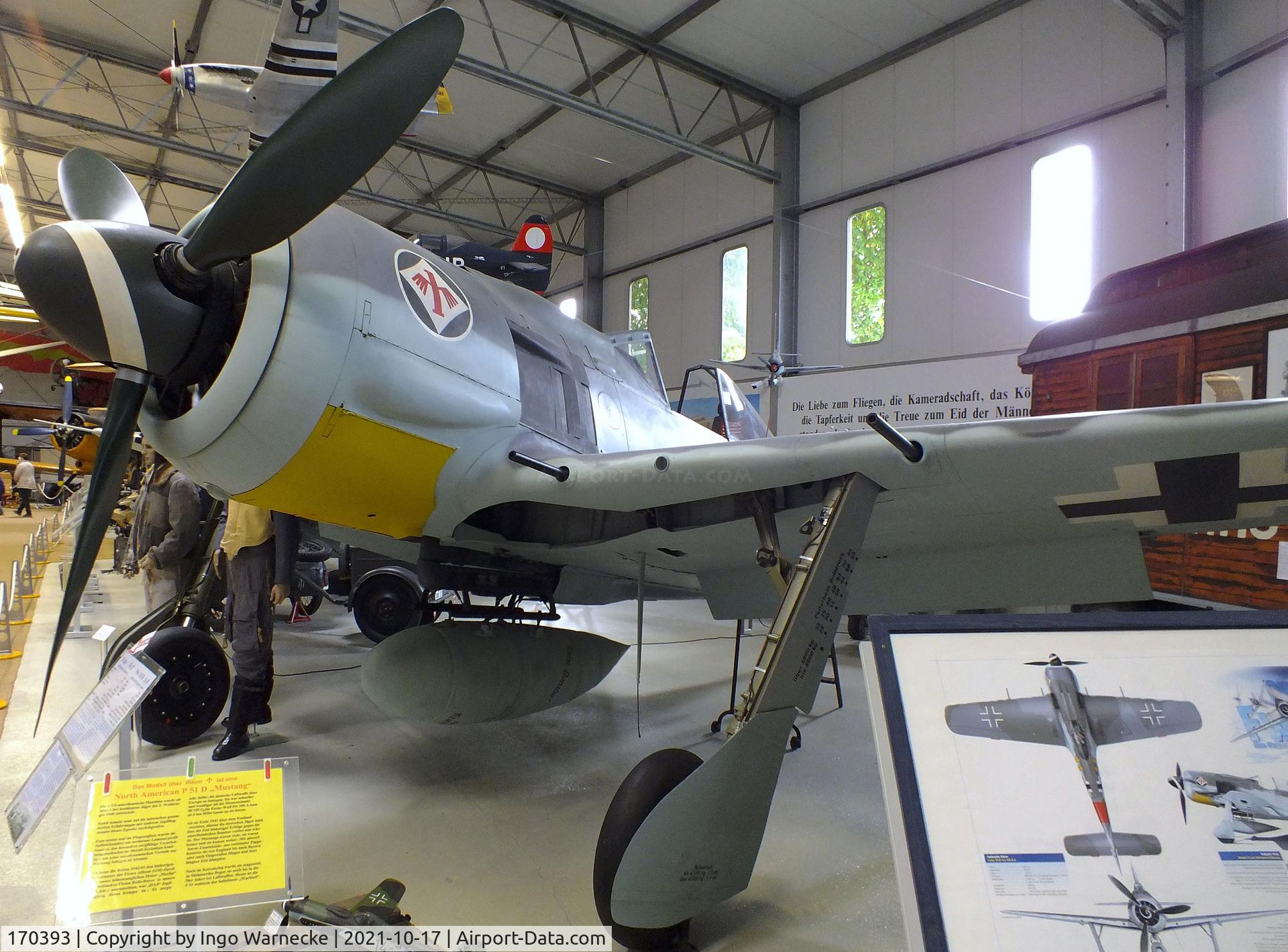 170393, 1944 Focke-Wulf Fw-190A-8 C/N 170393, Focke-Wulf Fw 190A-8 at the Luftfahrtmuseum Laatzen, Laatzen (Hannover)