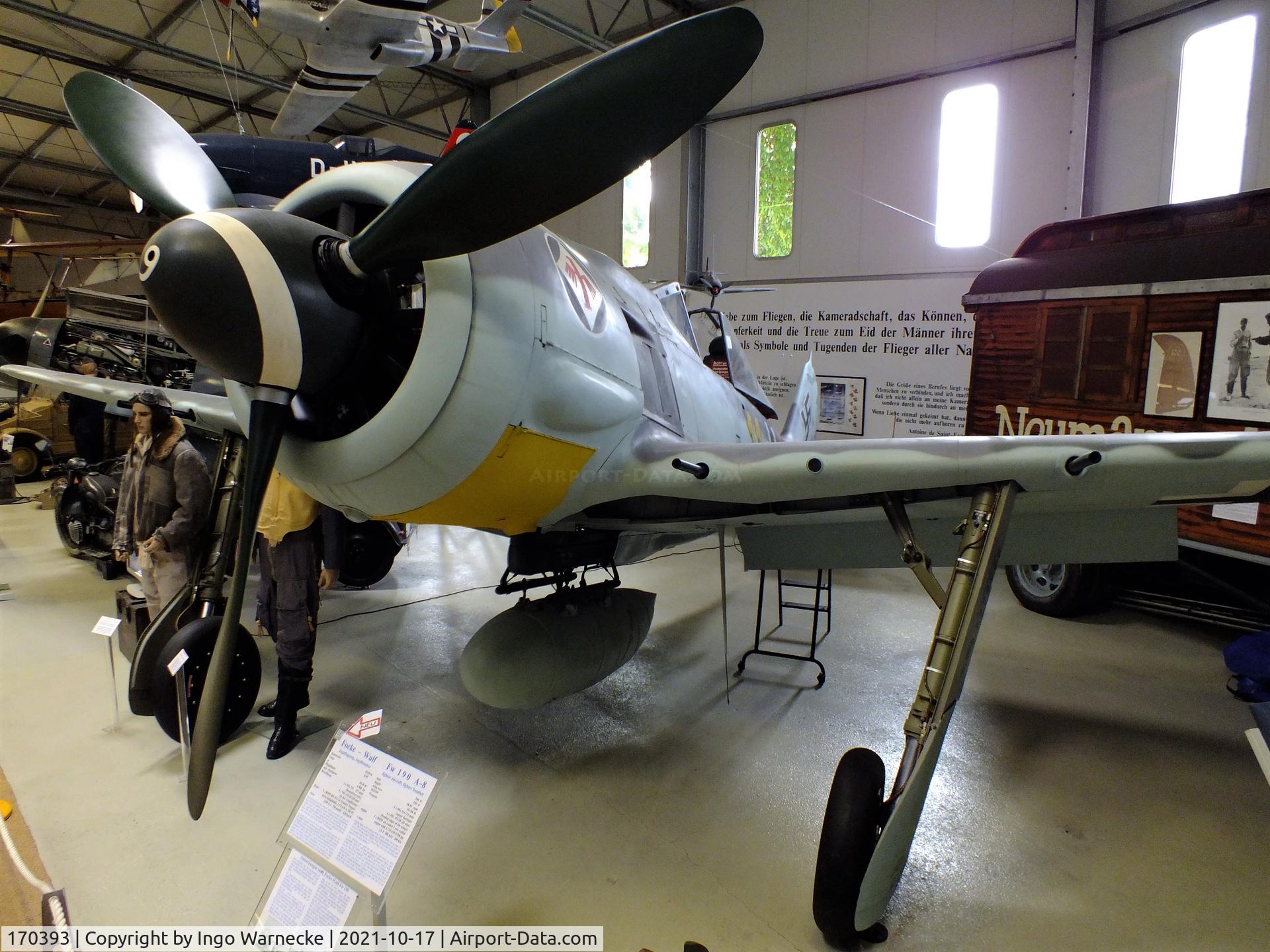 170393, 1944 Focke-Wulf Fw-190A-8 C/N 170393, Focke-Wulf Fw 190A-8 at the Luftfahrtmuseum Laatzen, Laatzen (Hannover)