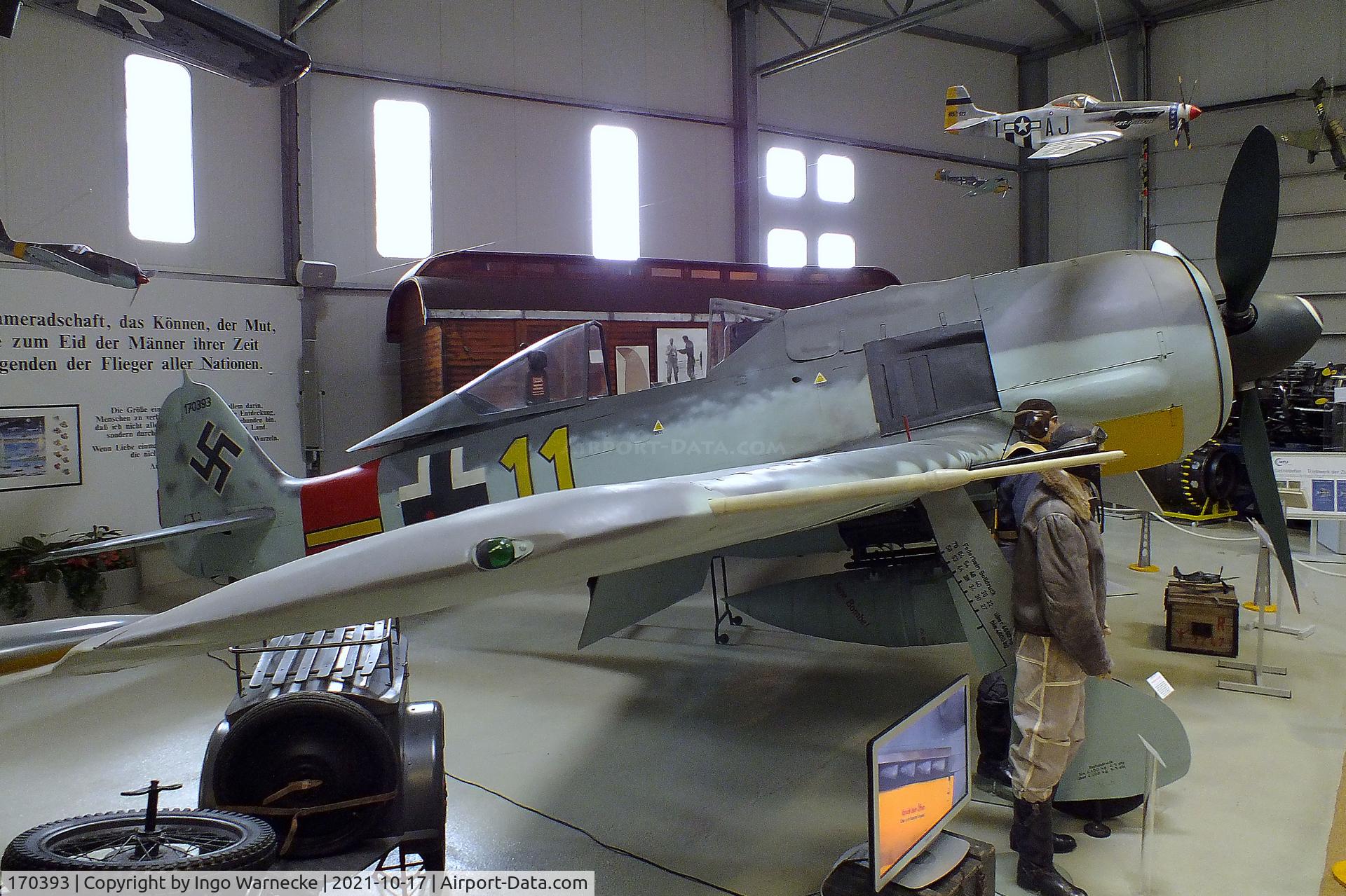 170393, 1944 Focke-Wulf Fw-190A-8 C/N 170393, Focke-Wulf Fw 190A-8 at the Luftfahrtmuseum Laatzen, Laatzen (Hannover)