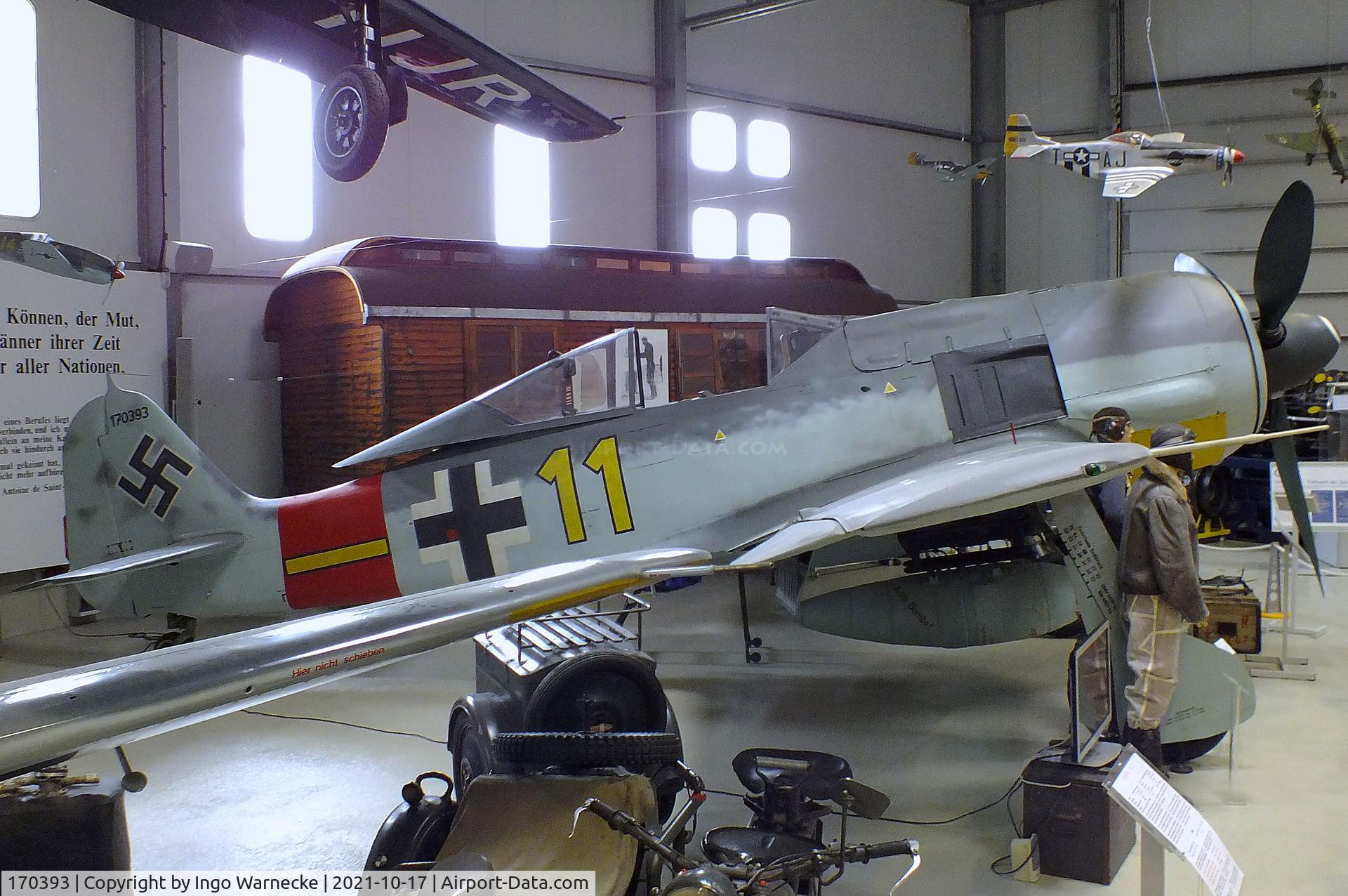 170393, 1944 Focke-Wulf Fw-190A-8 C/N 170393, Focke-Wulf Fw 190A-8 at the Luftfahrtmuseum Laatzen, Laatzen (Hannover)
