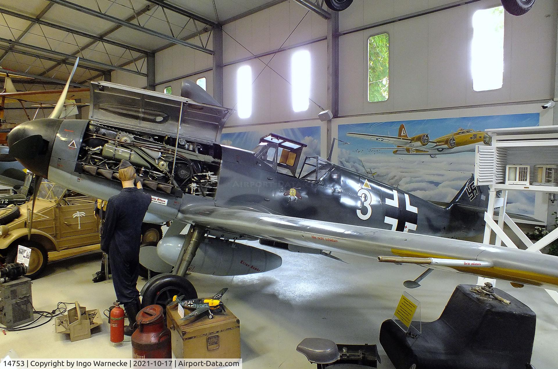 14753, Messerschmitt Bf-109G-2/Trop C/N Not found 14753, Messerschmitt Bf 109G-2/Trop at the Luftfahrtmuseum Laatzen, Laatzen (Hannover)