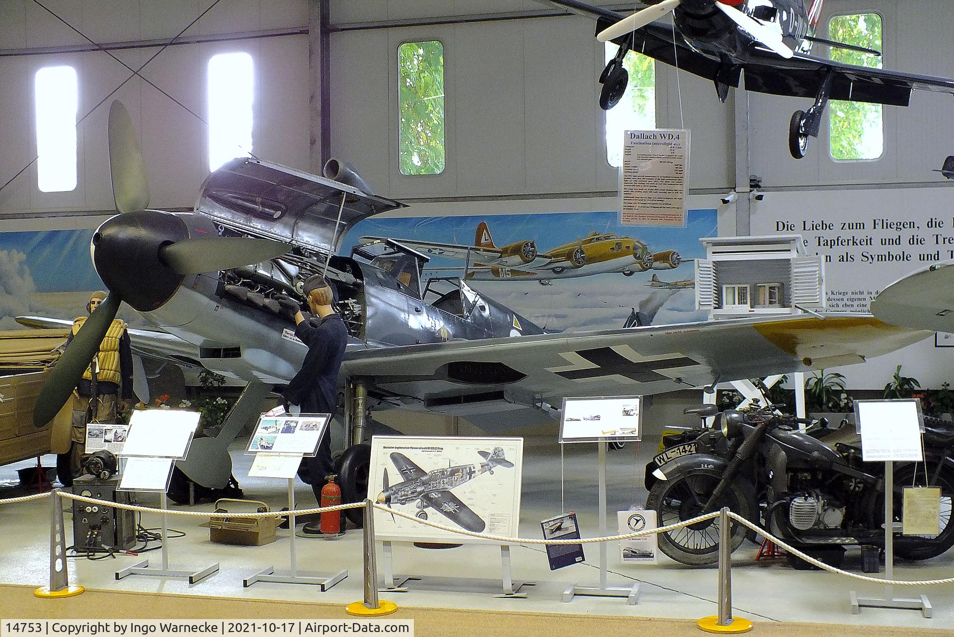 14753, Messerschmitt Bf-109G-2/Trop C/N Not found 14753, Messerschmitt Bf 109G-2 at the Luftfahrtmuseum Laatzen, Laatzen (Hannover)