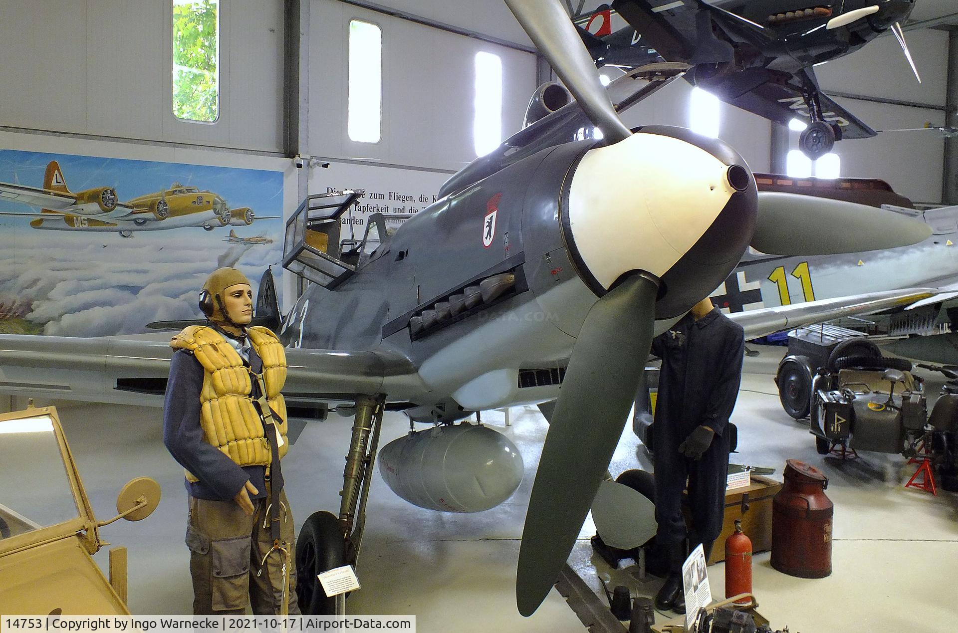 14753, Messerschmitt Bf-109G-2/Trop C/N Not found 14753, Messerschmitt Bf 109G-2 at the Luftfahrtmuseum Laatzen, Laatzen (Hannover)