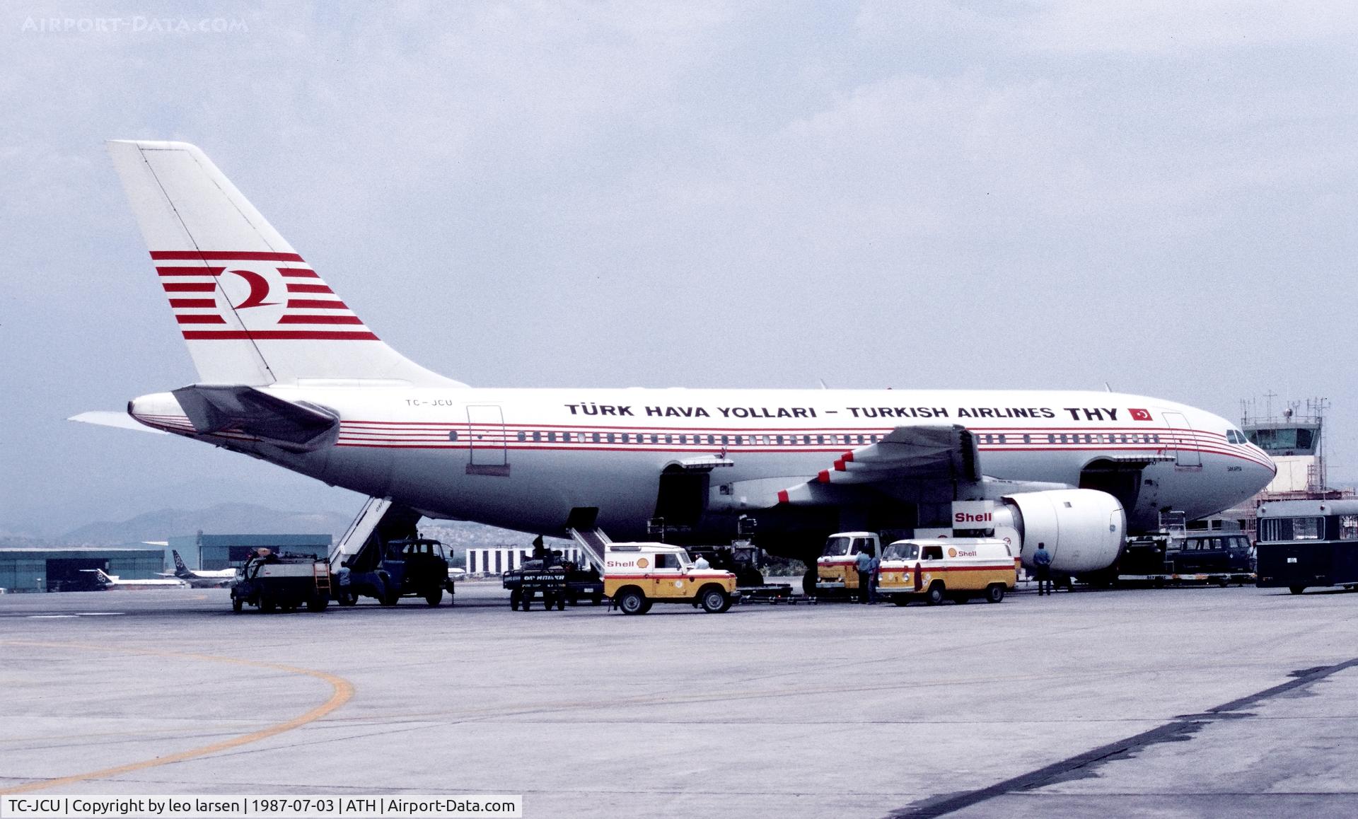 TC-JCU, 1986 Airbus A310-203 C/N 390, Athens 3.7.1987