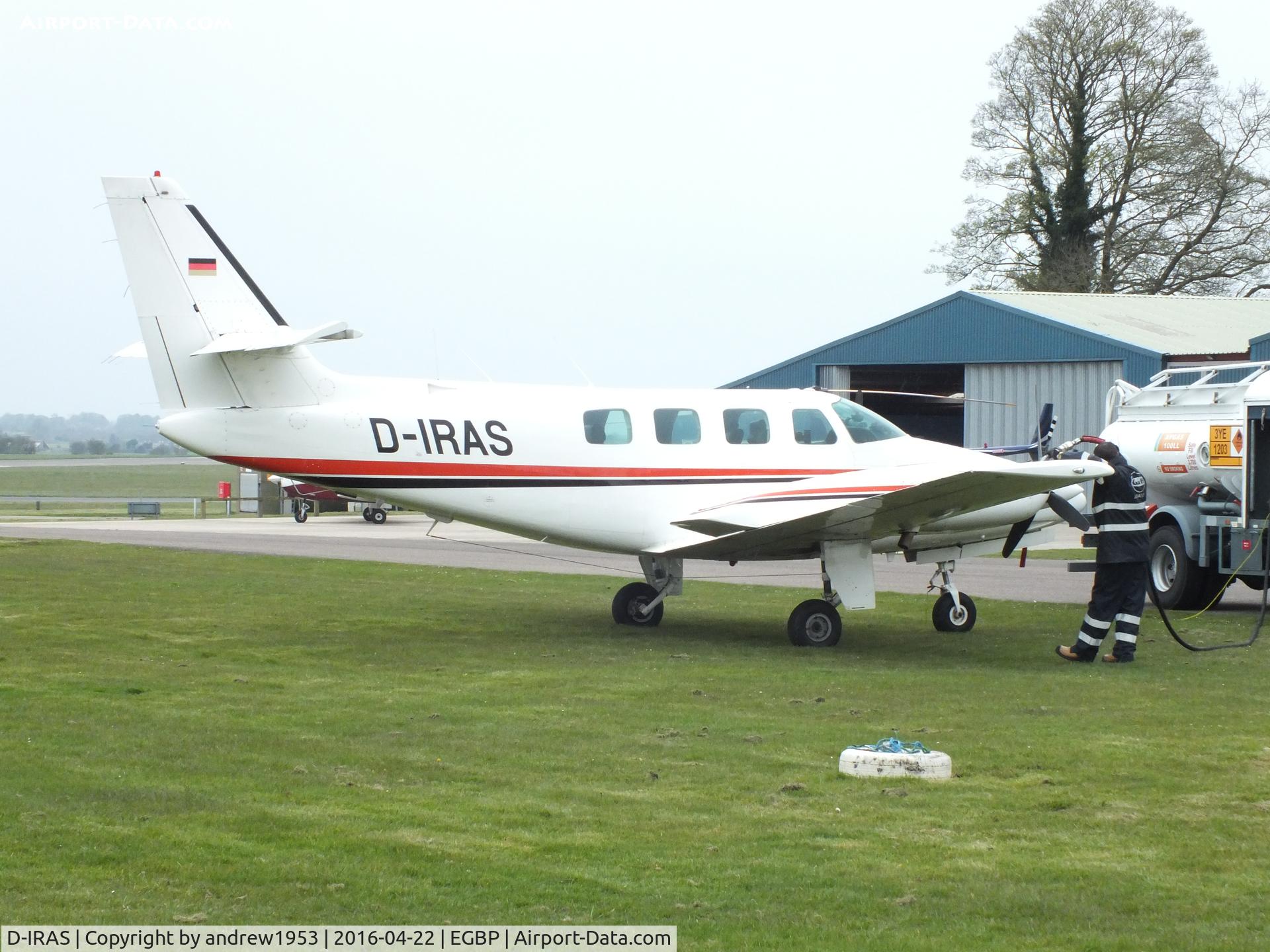 D-IRAS, Cessna T303 Crusader C/N T30300143, D-IRAS at Cotswold Airport.