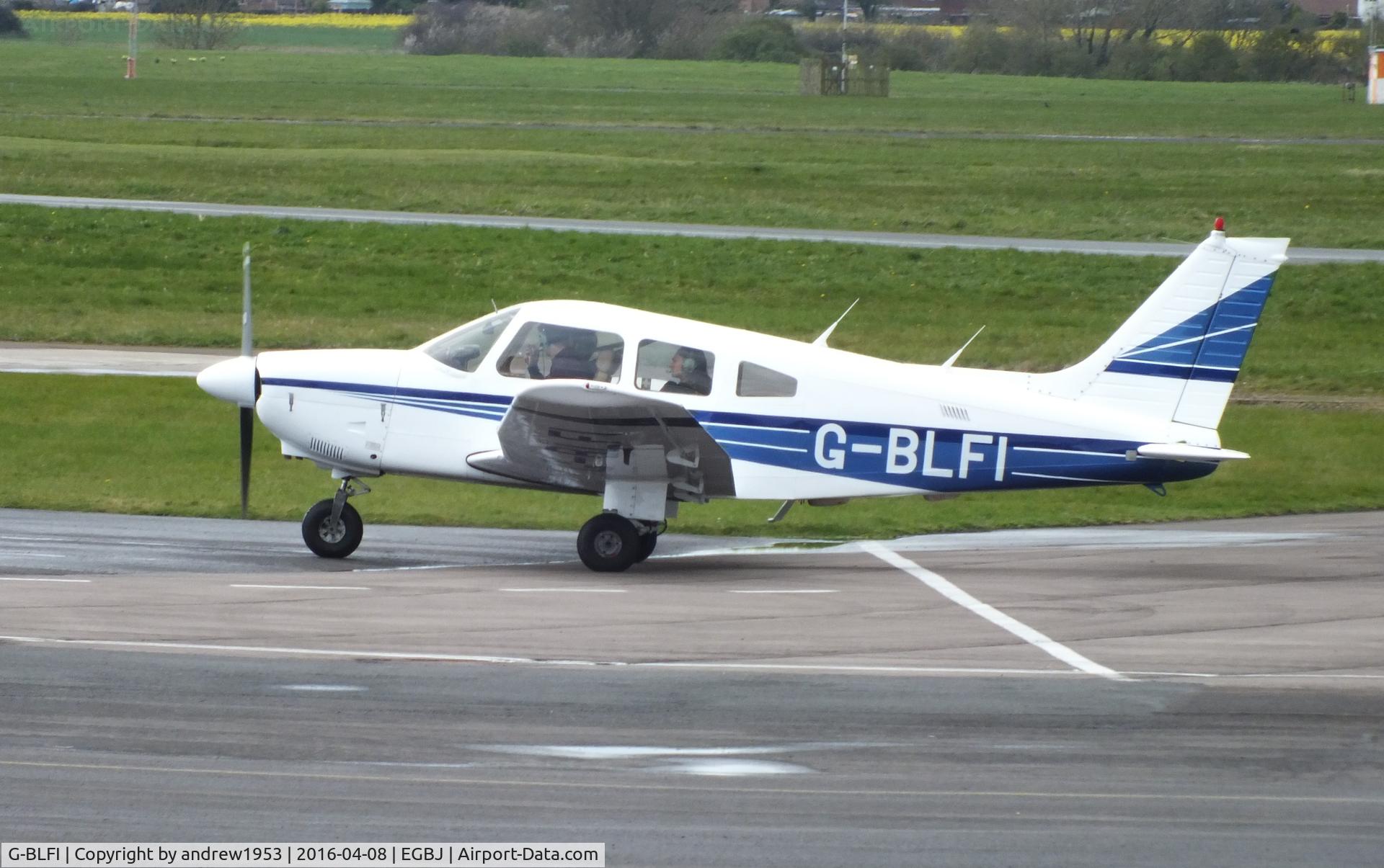 G-BLFI, 1984 Piper PA-28-181 Cherokee Archer II C/N 28-8490034, G-BLFI at Gloucestershire Airport.