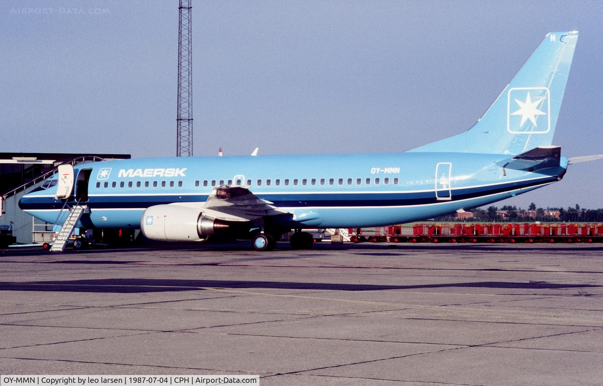 OY-MMN, 1987 Boeing 737-3L9 C/N 23718, Copenhagen 4.7.1987
