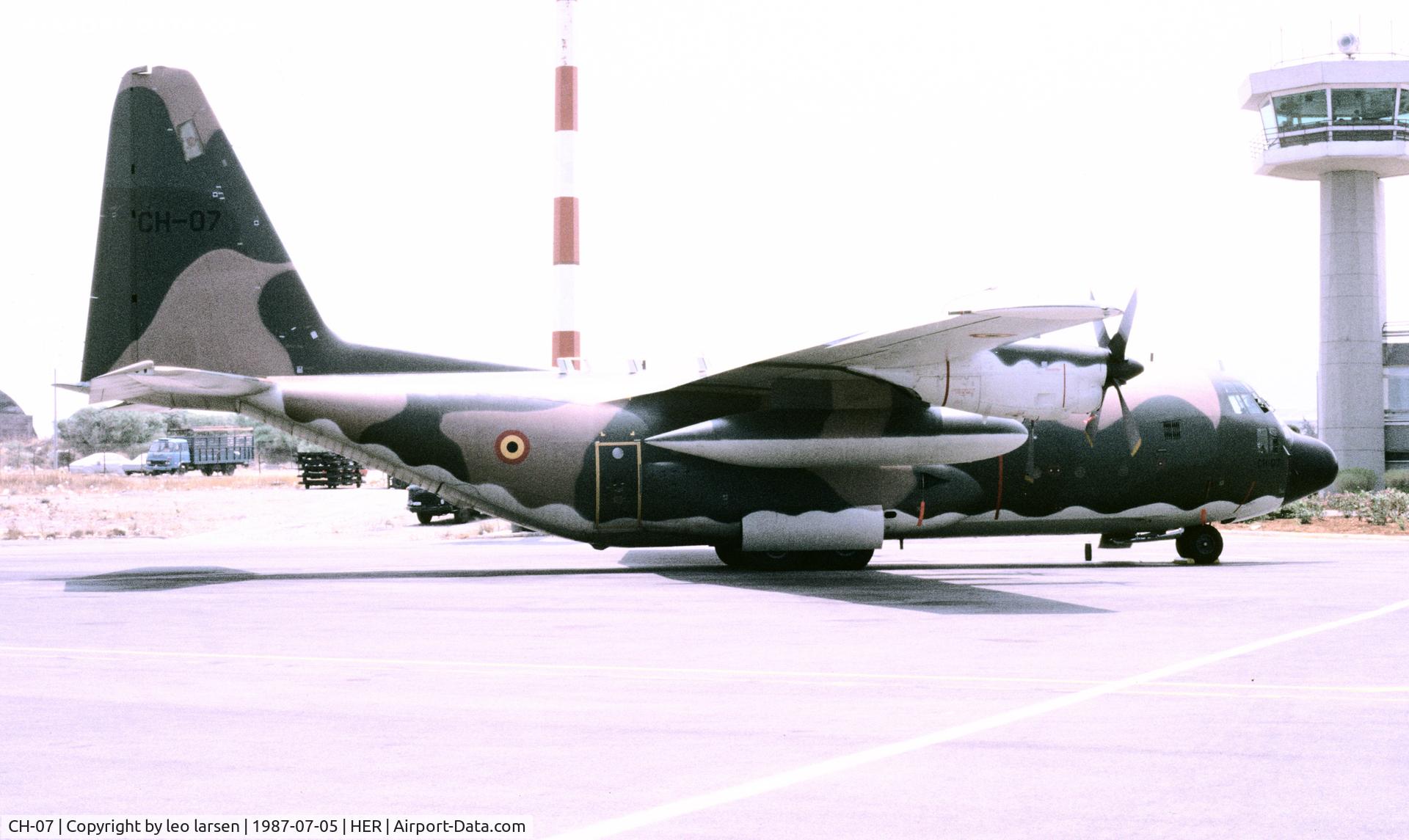 CH-07, 1971 Lockheed C-130H Hercules C/N 382-4476, Heraklion 5.7.1987