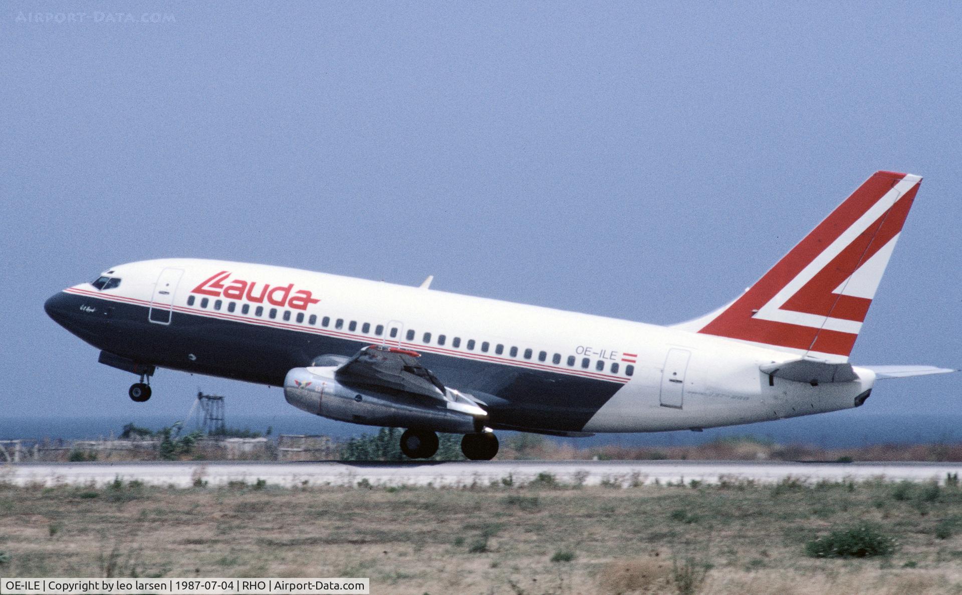 OE-ILE, 1980 Boeing 737-2T5 C/N 22023, Rhodos 4.7.1987