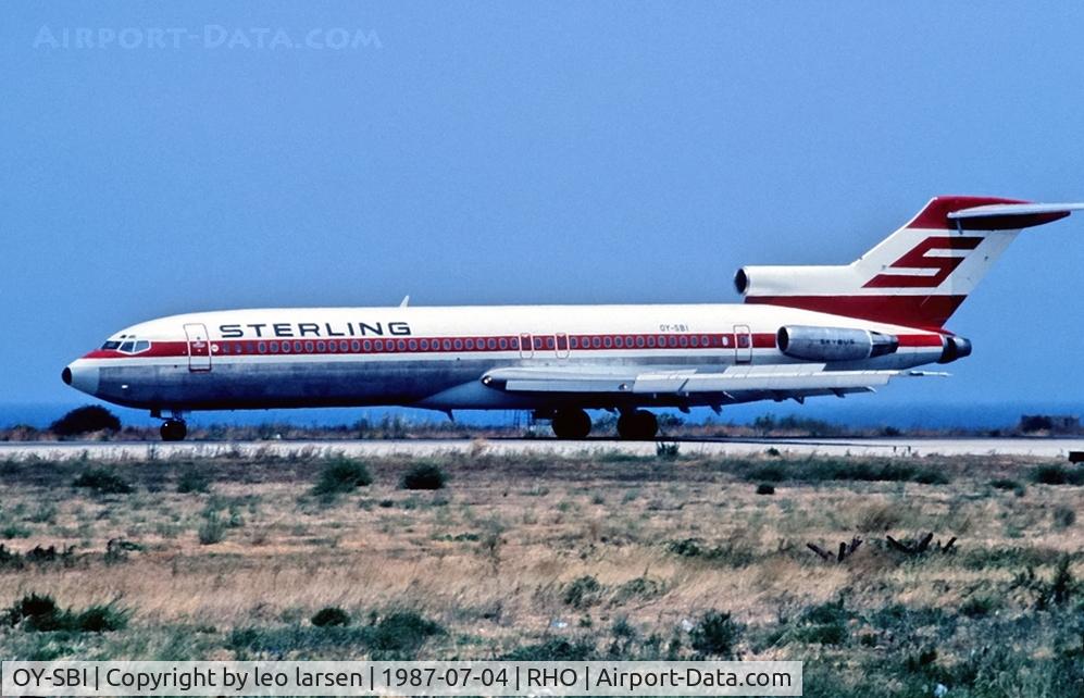 OY-SBI, 1983 Boeing 727-270 C/N 23052, Rhodos 4.7.1987