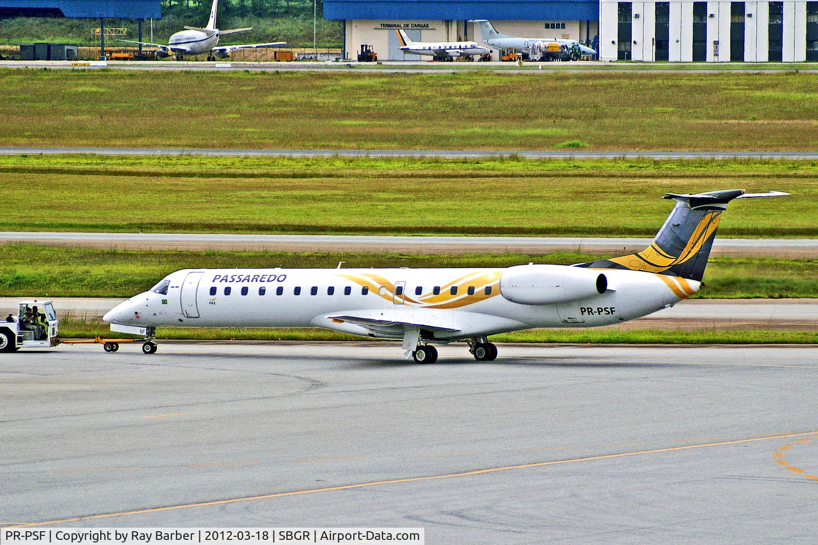 PR-PSF, 1997 Embraer EMB-145EP (ERJ-145EP) C/N 145016, PR-PSF   Embraer EMB-145EP [145016] (Passaredo Linhas Aereas) Sao Paulo-Guarulhos~PP 18/03/2012