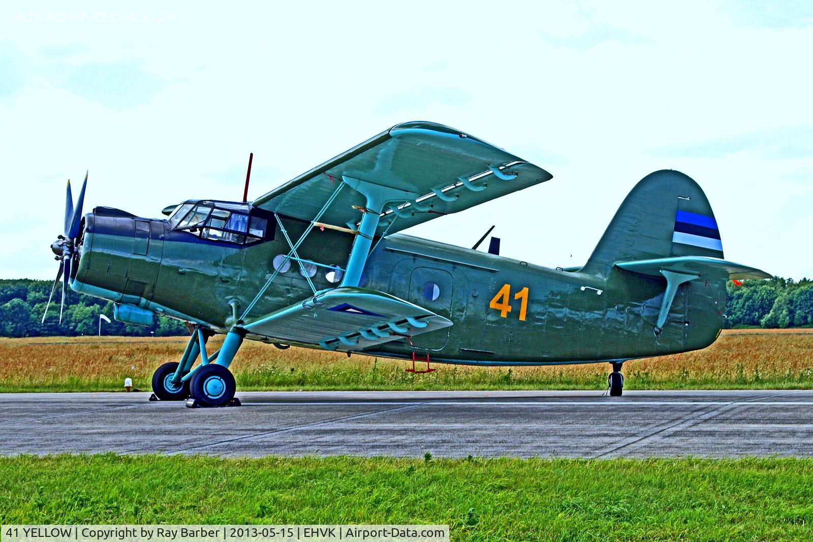 41 YELLOW, Antonov An-2 C/N 111747320, 41 Yellow   Antonov An-2 [111747320] (Estonian Air Force) Volkel~PH 15/06/2013