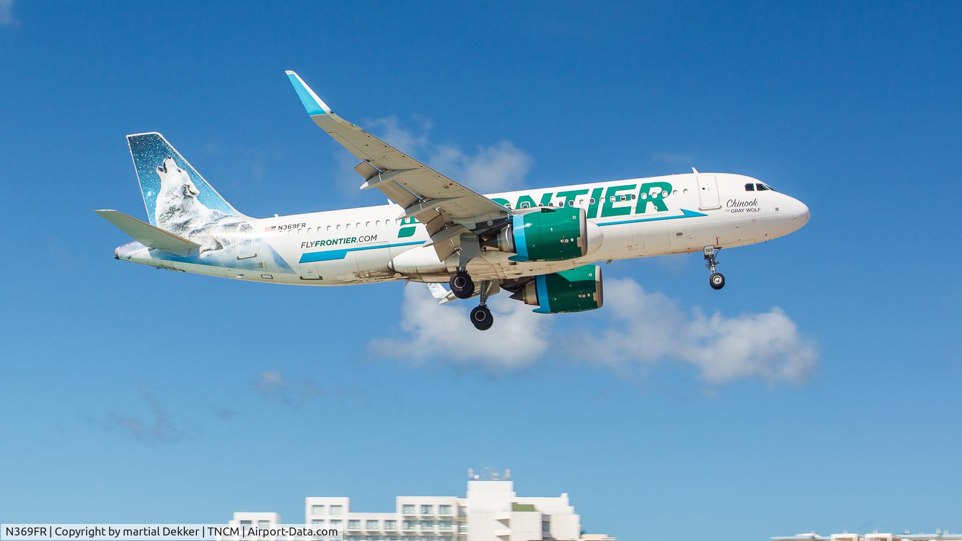 N369FR, 2020 Airbus A320-251N C/N 10031, Maho beach