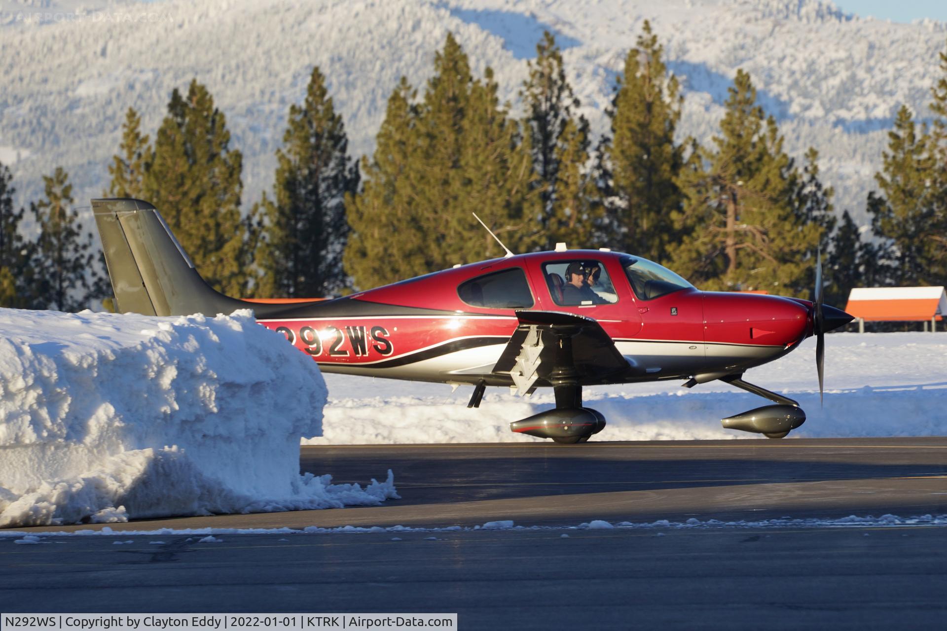 N292WS, 2018 Cirrus SR22T C/N 1763, Truckee airport California 2022.