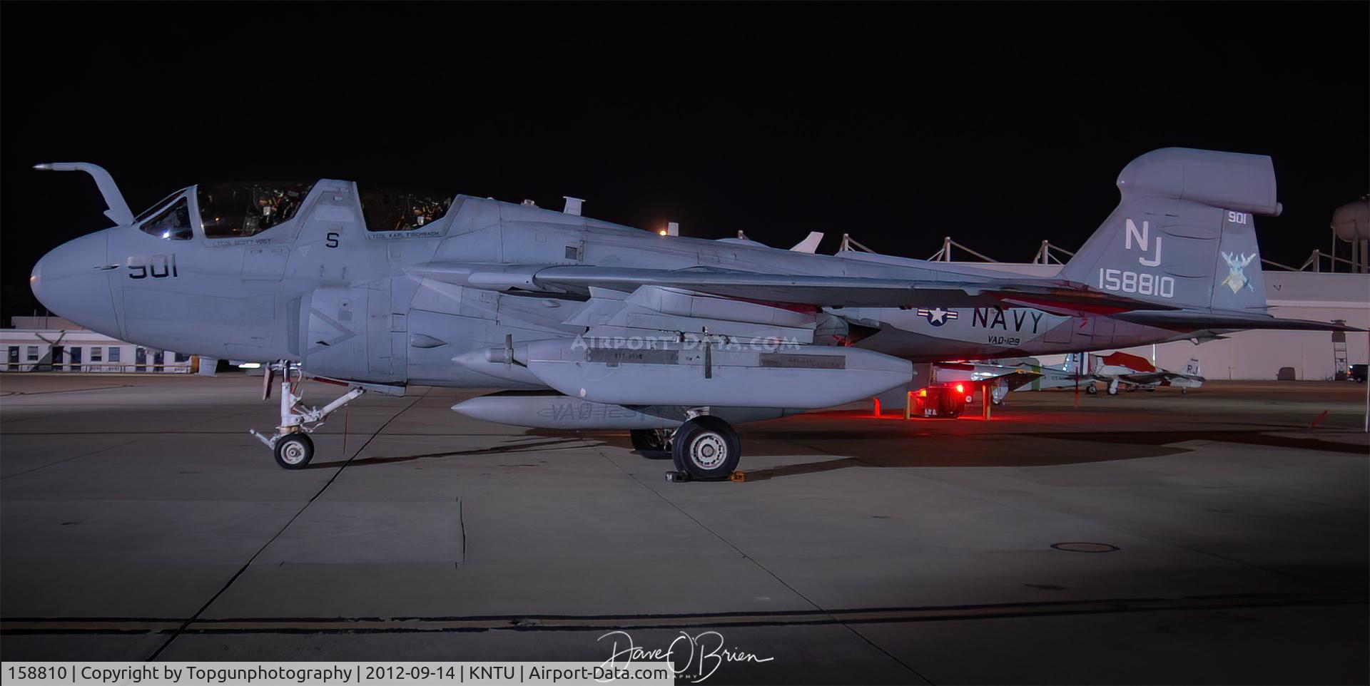 158810, Grumman EA-6B Prowler C/N P-40, Static Prowler 2012 Oceana night show