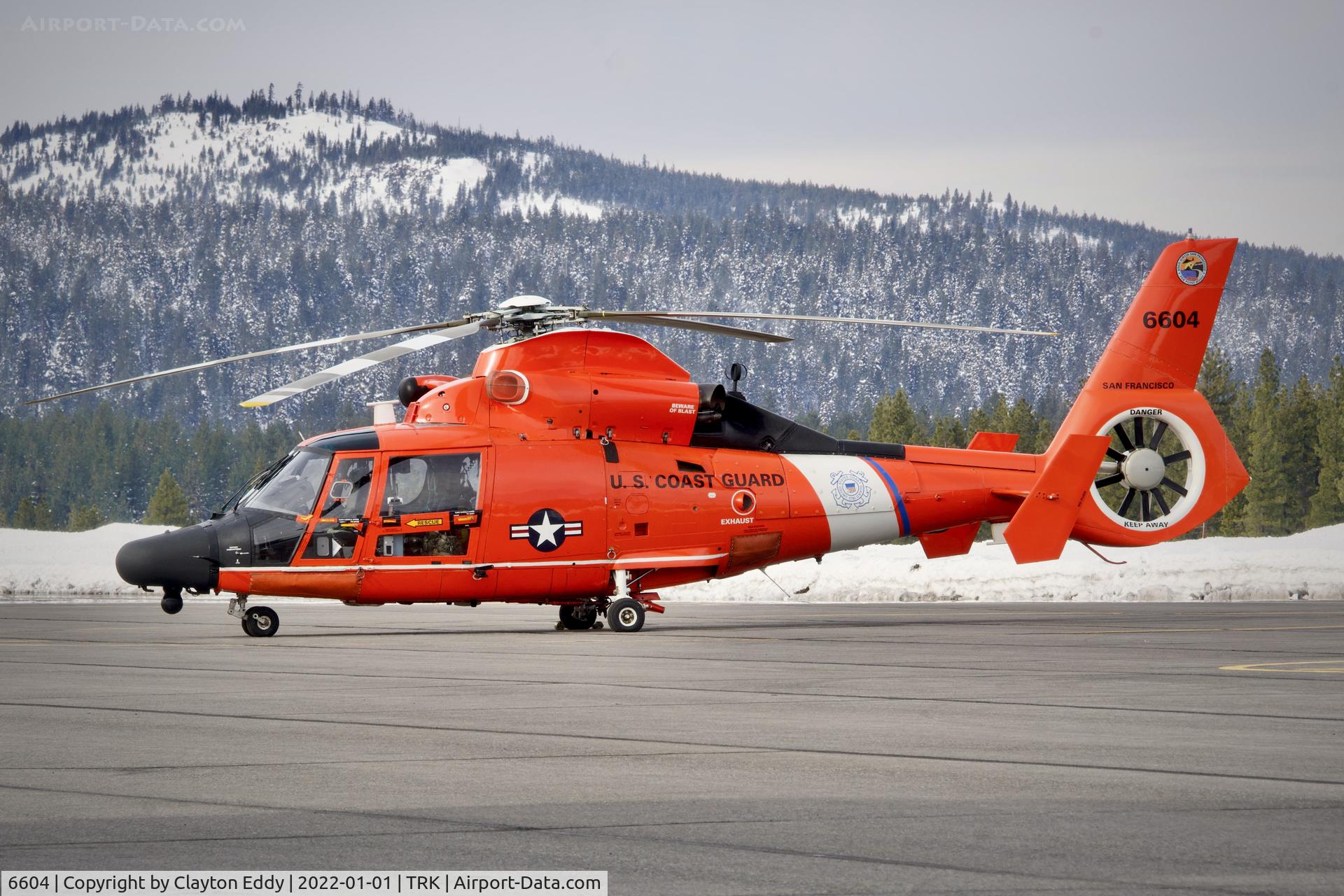 6604, 2007 Aerospatiale MH-65D Dolphin C/N 6794, Truckee airport California 2022.