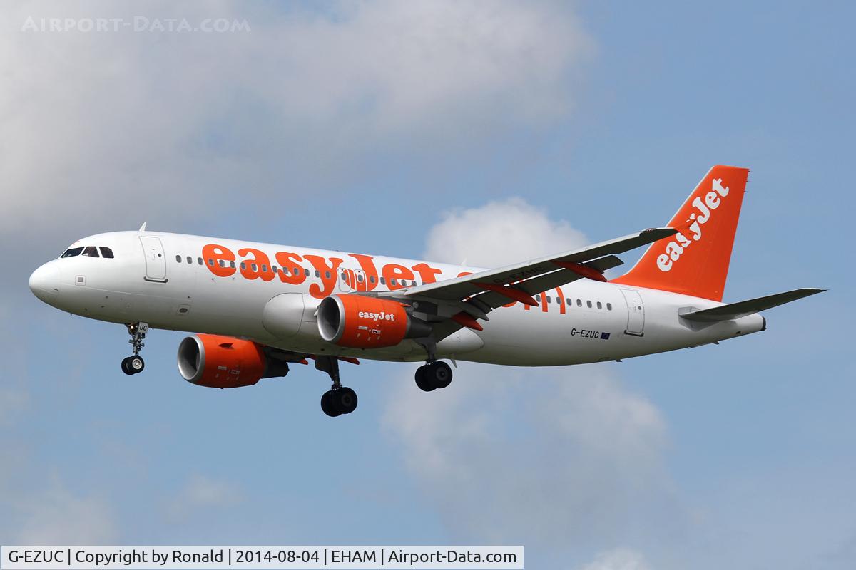 G-EZUC, 2011 Airbus A320-214 C/N 4591, at spl