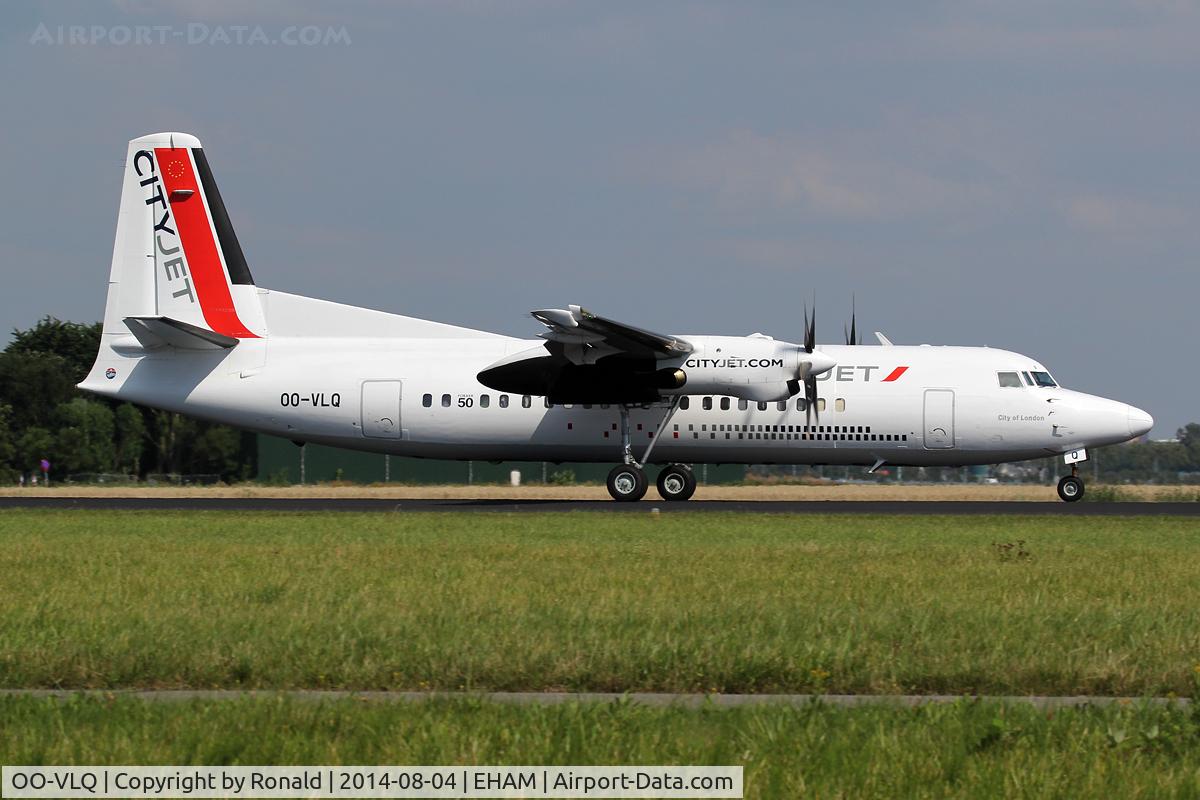 OO-VLQ, 1989 Fokker 50 C/N 20159, at spl