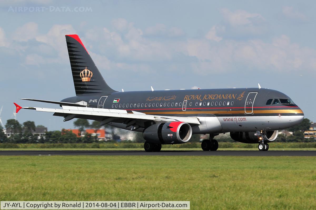 JY-AYL, 2008 Airbus A319-132 C/N 3428, at spl