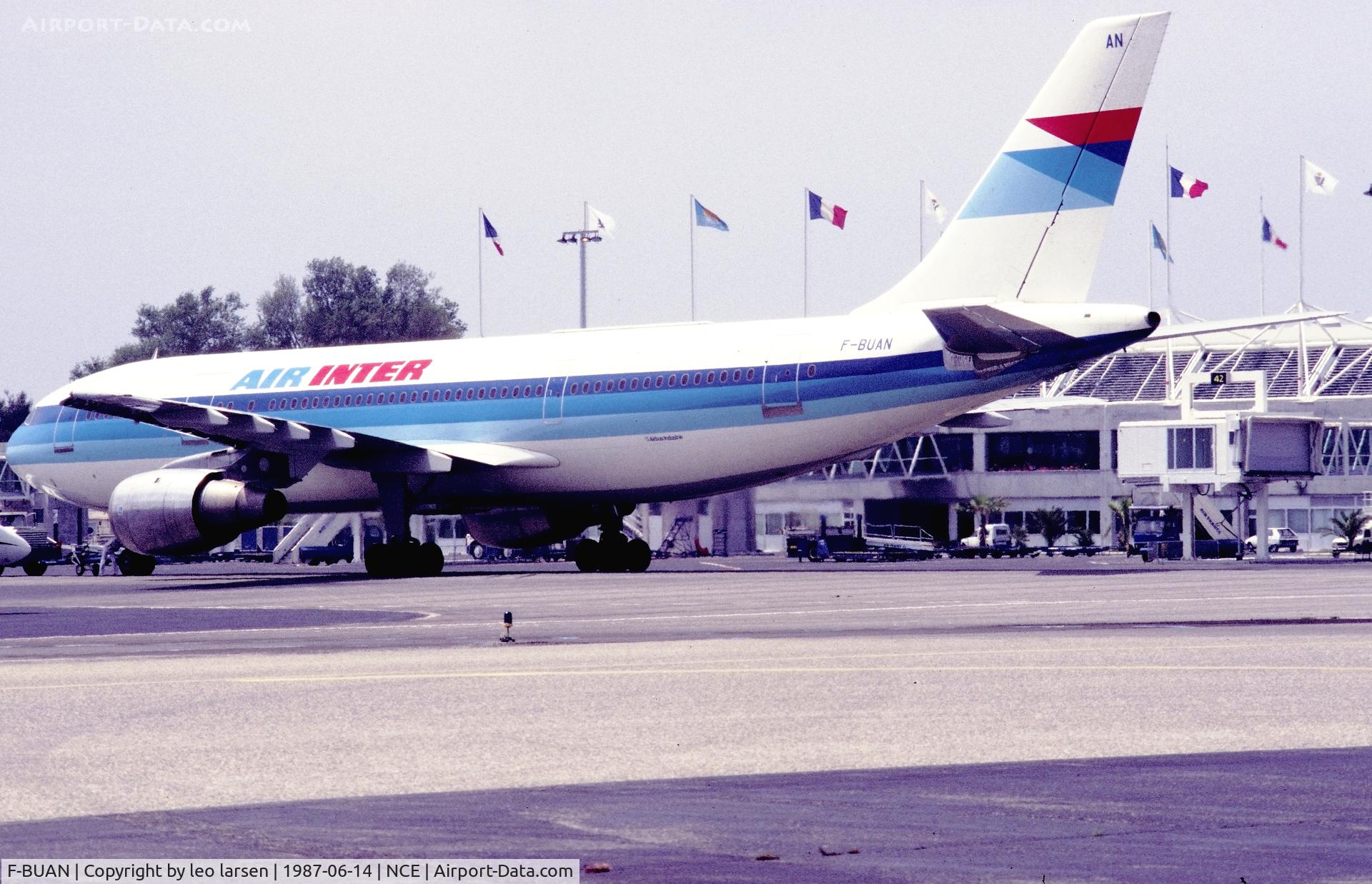 F-BUAN, 1981 Airbus A300B2-1C C/N 132, Nice 14.6.1987