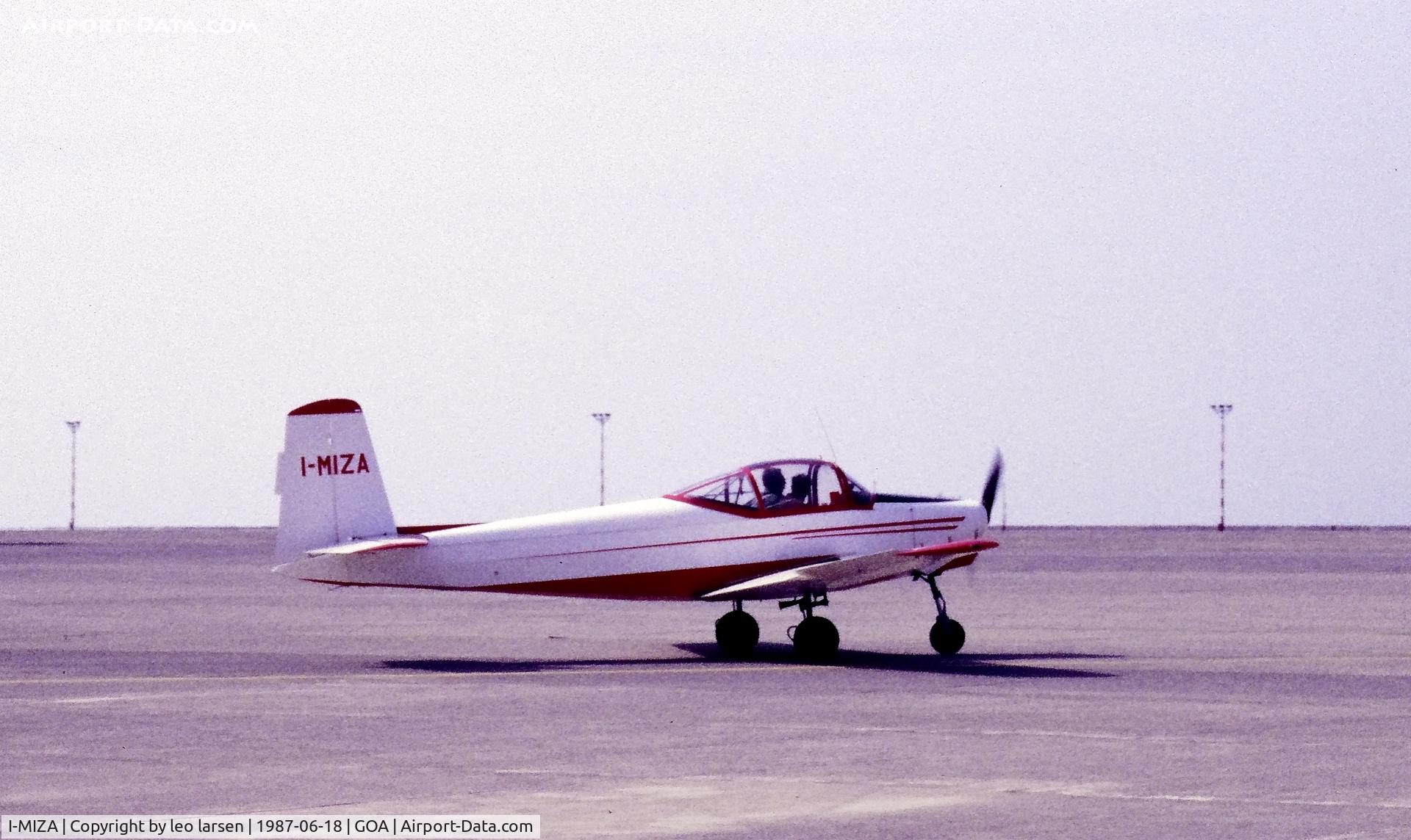 I-MIZA, Aviamilano P.19 TR Scricciolo C/N 349, Genoa 18.6.1987