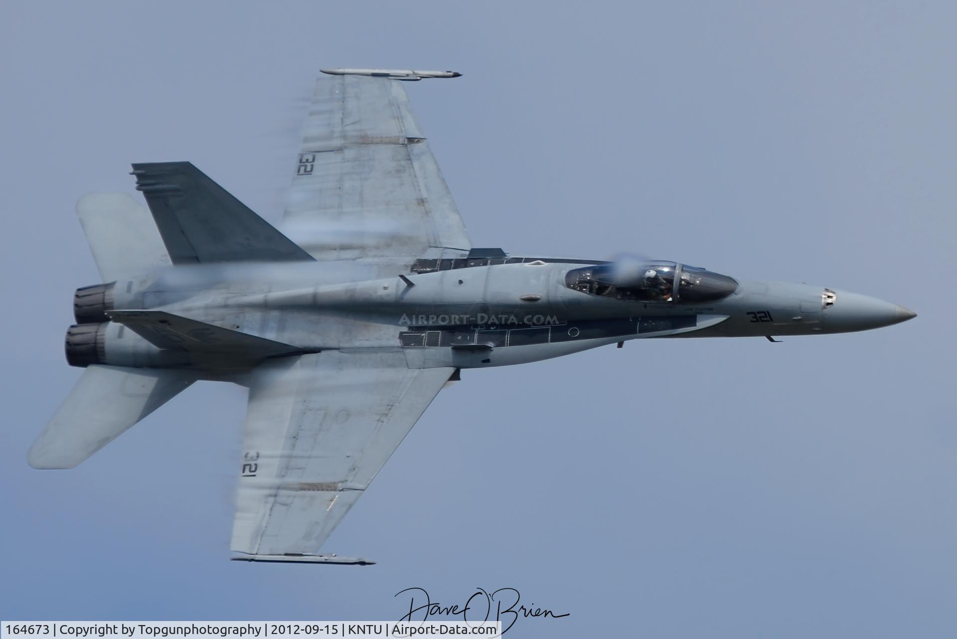 164673, 1992 McDonnell Douglas F/A-18C Hornet C/N 1103/C290, Fleet Flyby Oceana 2012