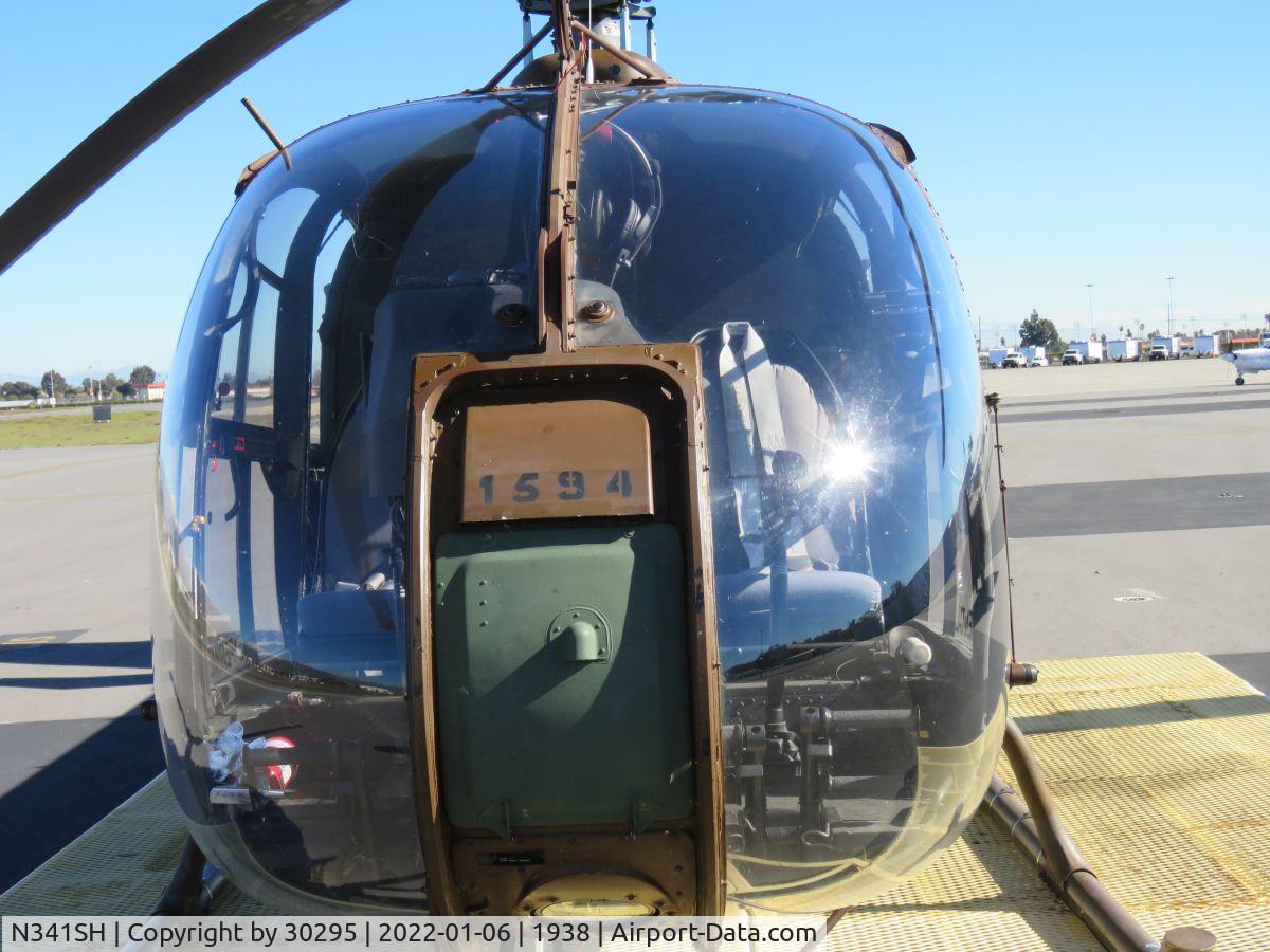 N341SH, 1977 Sud Aviation (Aérospatiale) SA-341F2 Gazelle C/N 1594, Getting ready to fly