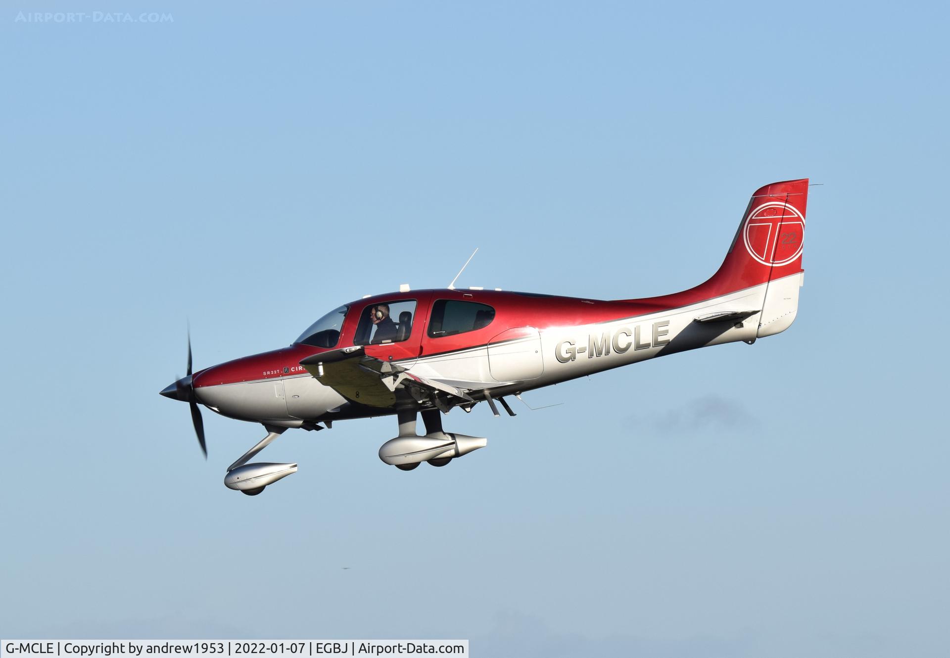 G-MCLE, 2011 Cirrus SR22T C/N 0177, G-MCLE at Gloucestershire Airport.