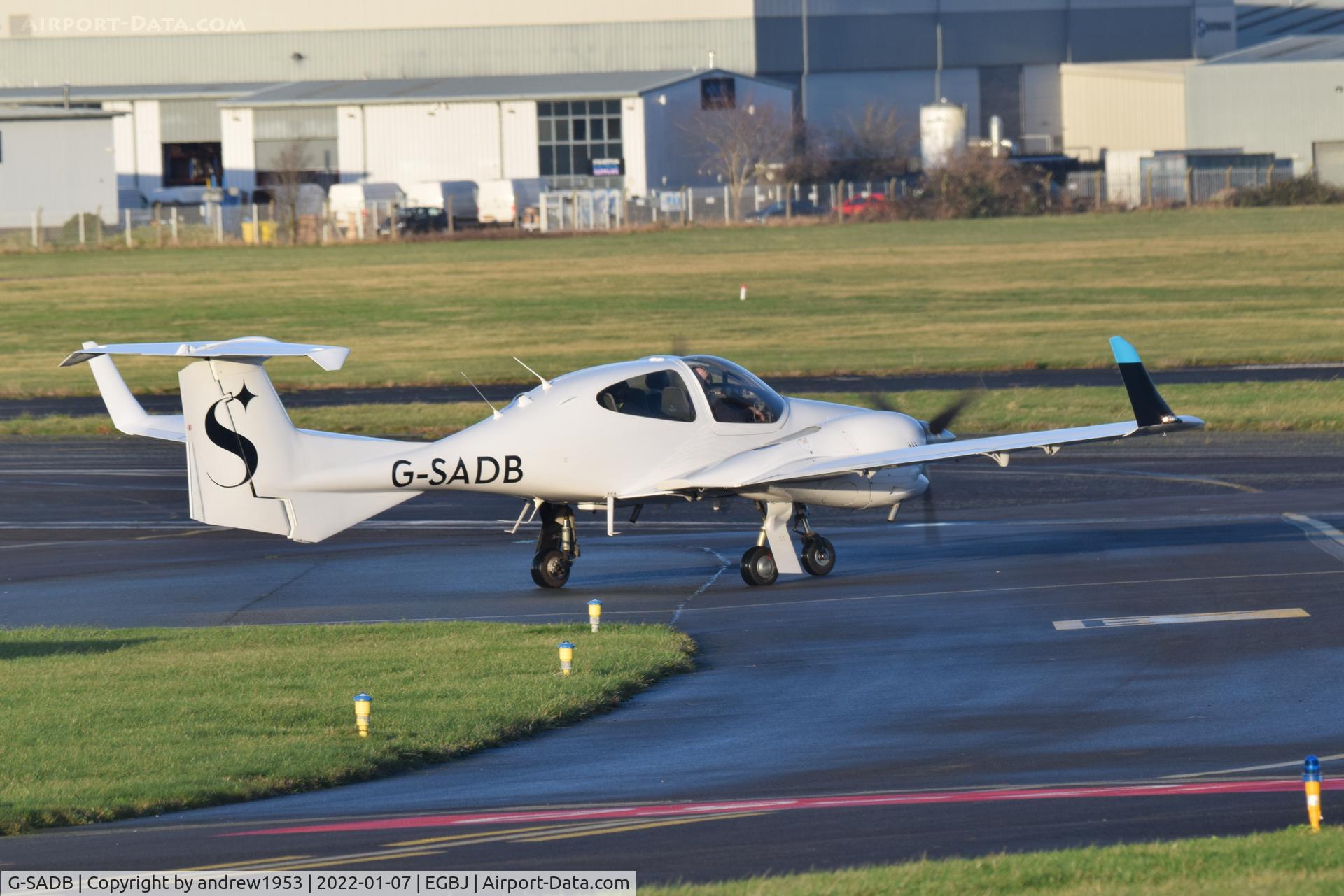 G-SADB, 2007 Diamond DA-42M Twin Star C/N 42.M003, G-SADB at Gloucestershire Airport.