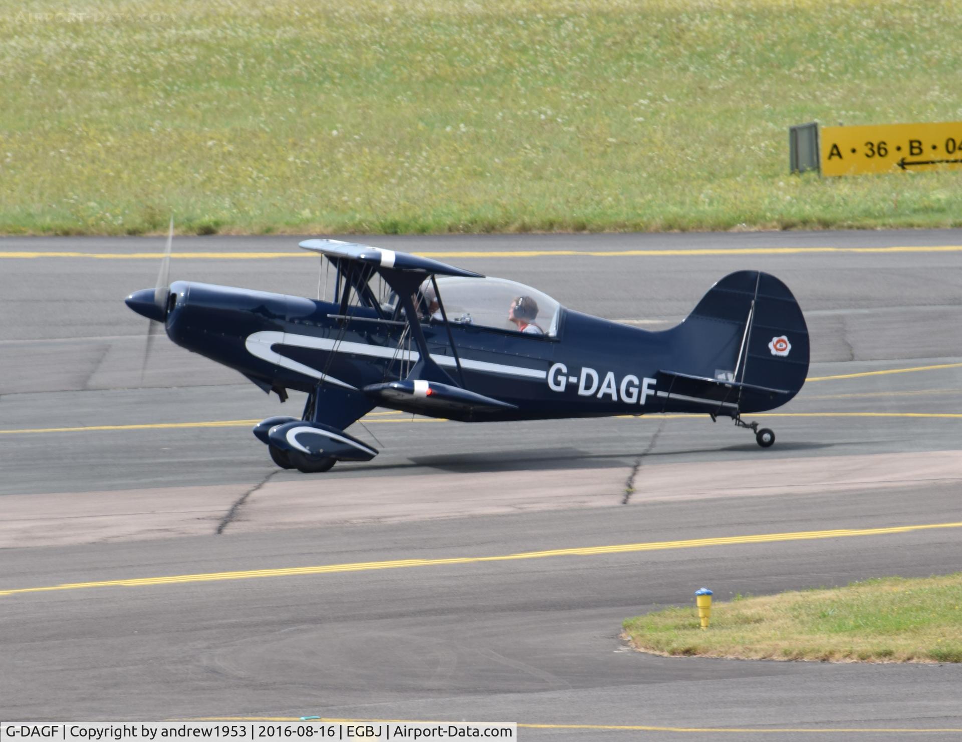G-DAGF, 2010 EAA Acrosports 2 C/N PFA 072A-11129, G-DAGF at Gloucestershire Airport.