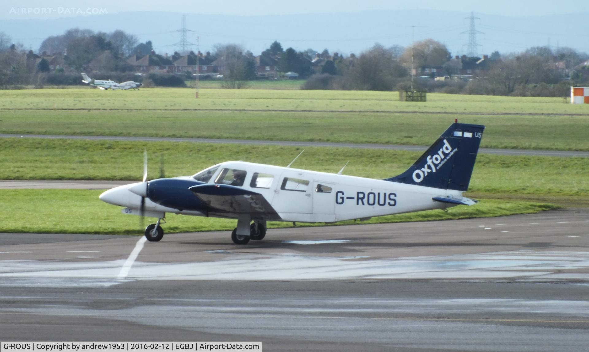 G-ROUS, 1978 Piper PA-34-200T Seneca II C/N 34-7870187, G-ROUS at Gloucestershire Airport.