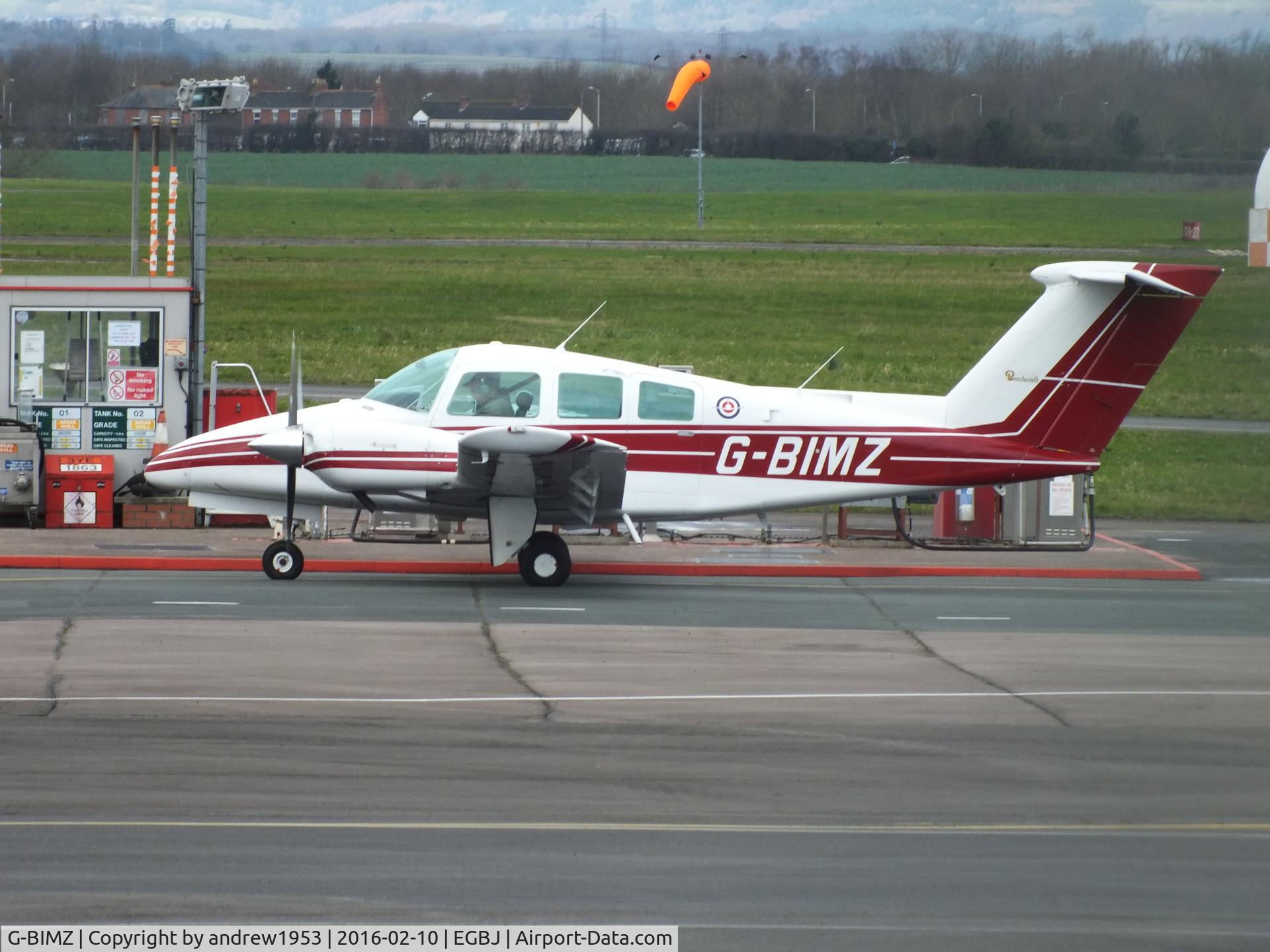 G-BIMZ, 1979 Beech 76 Duchess C/N ME-169, G-BIMZ at Gloucestershire Airport.