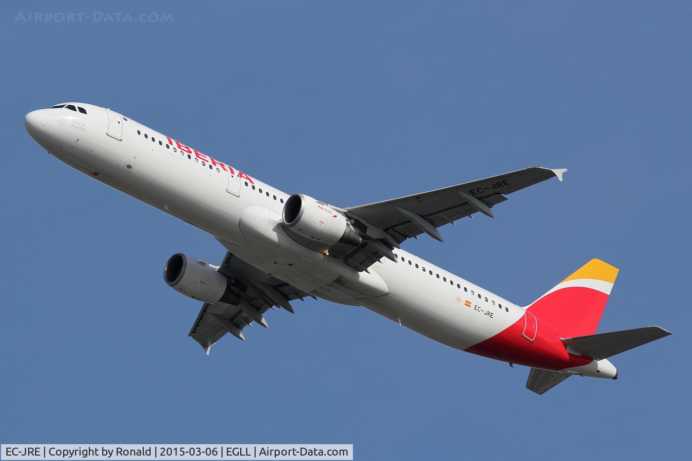 EC-JRE, 2006 Airbus A321-211 C/N 2756, ar lhr