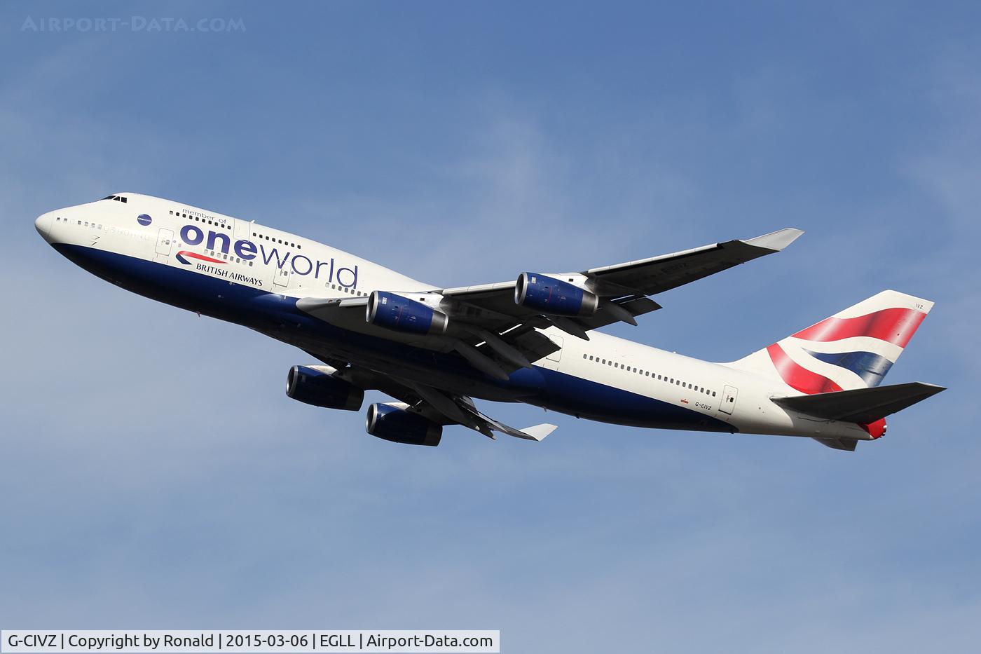 G-CIVZ, 1998 Boeing 747-436 C/N 28854, at lhr