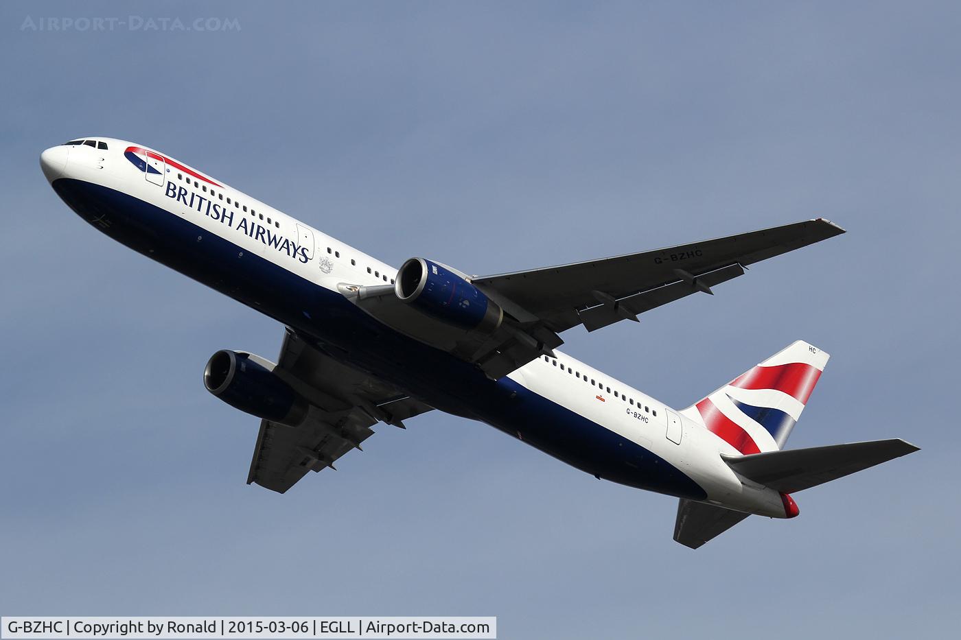 G-BZHC, 1998 Boeing 767-336 C/N 29232, at lhr