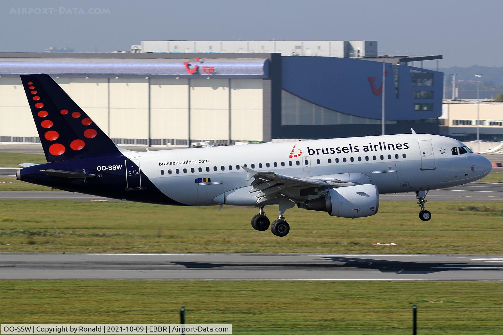 OO-SSW, 2007 Airbus A319-111 C/N 3255, at bru