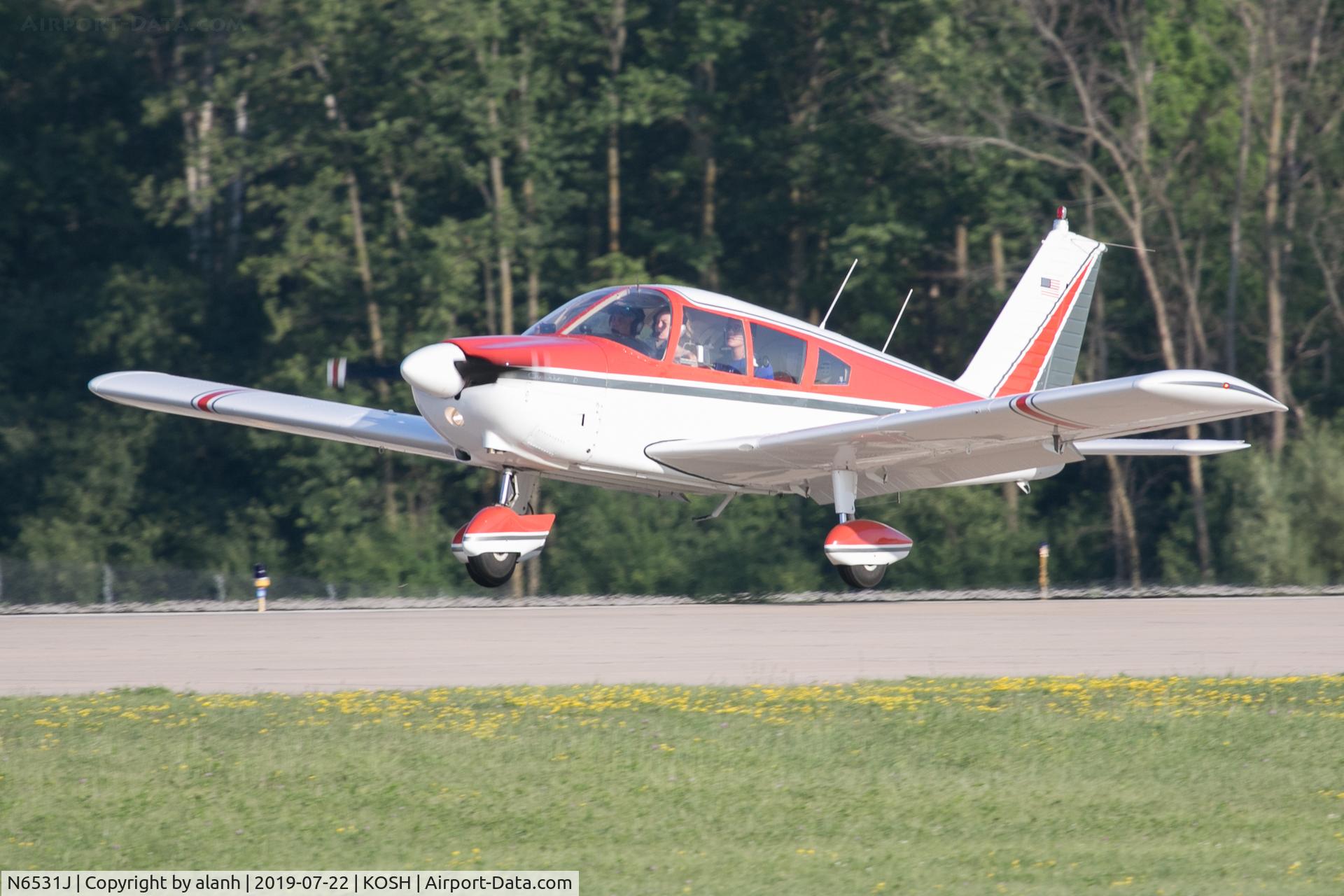 N6531J, 1968 Piper PA-28-180 C/N 28-4970, At AirVenture 2019