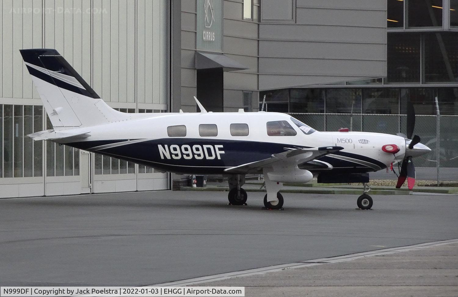 N999DF, Piper PA-46-500TP C/N 4697619, At Groningen airport
