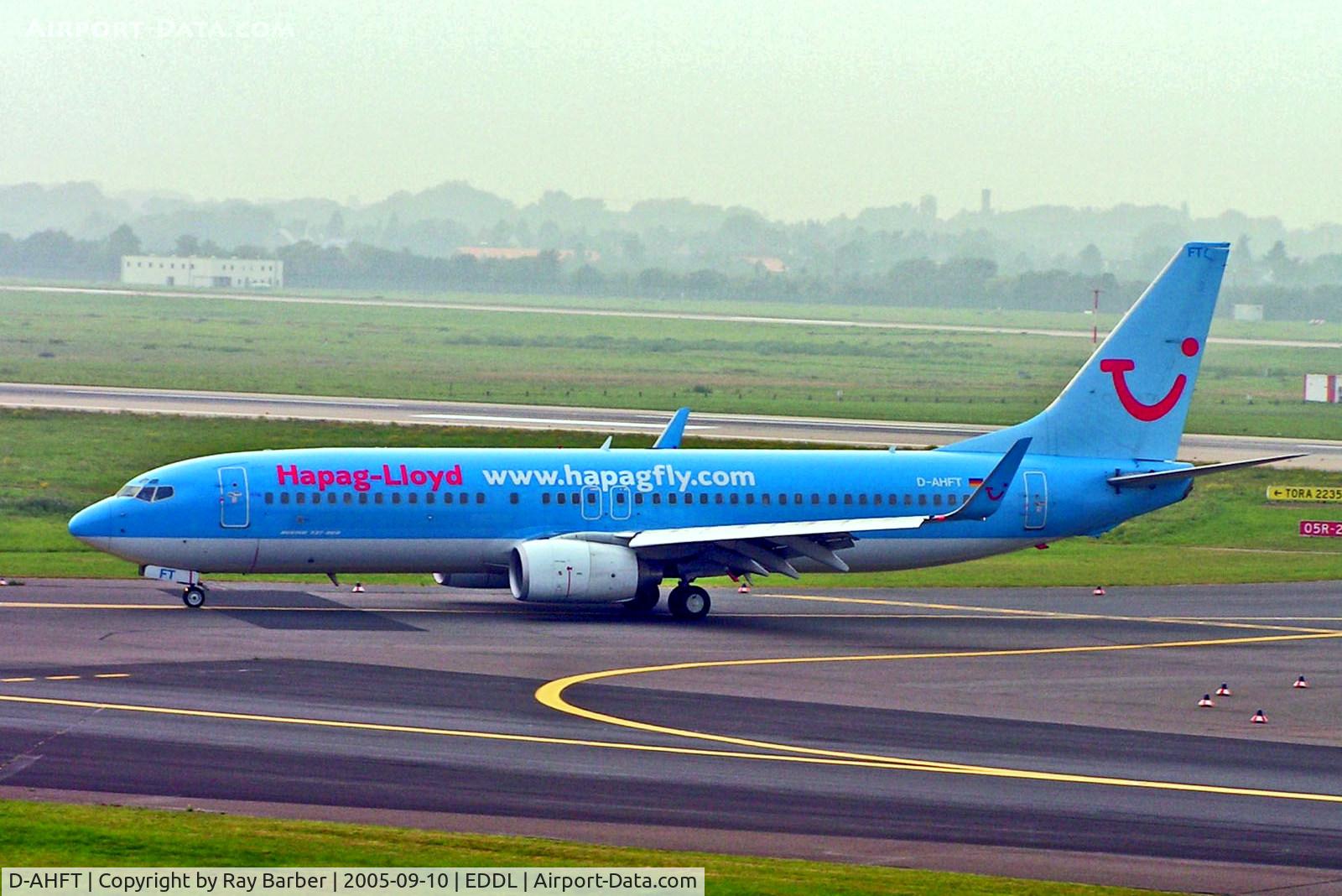 D-AHFT, 2000 Boeing 737-8K5 C/N 30413, D-AHFT   Boeing 737-8K5 [30413] (Hapagfly.com) Dusseldorf Int~D 10/09/2005