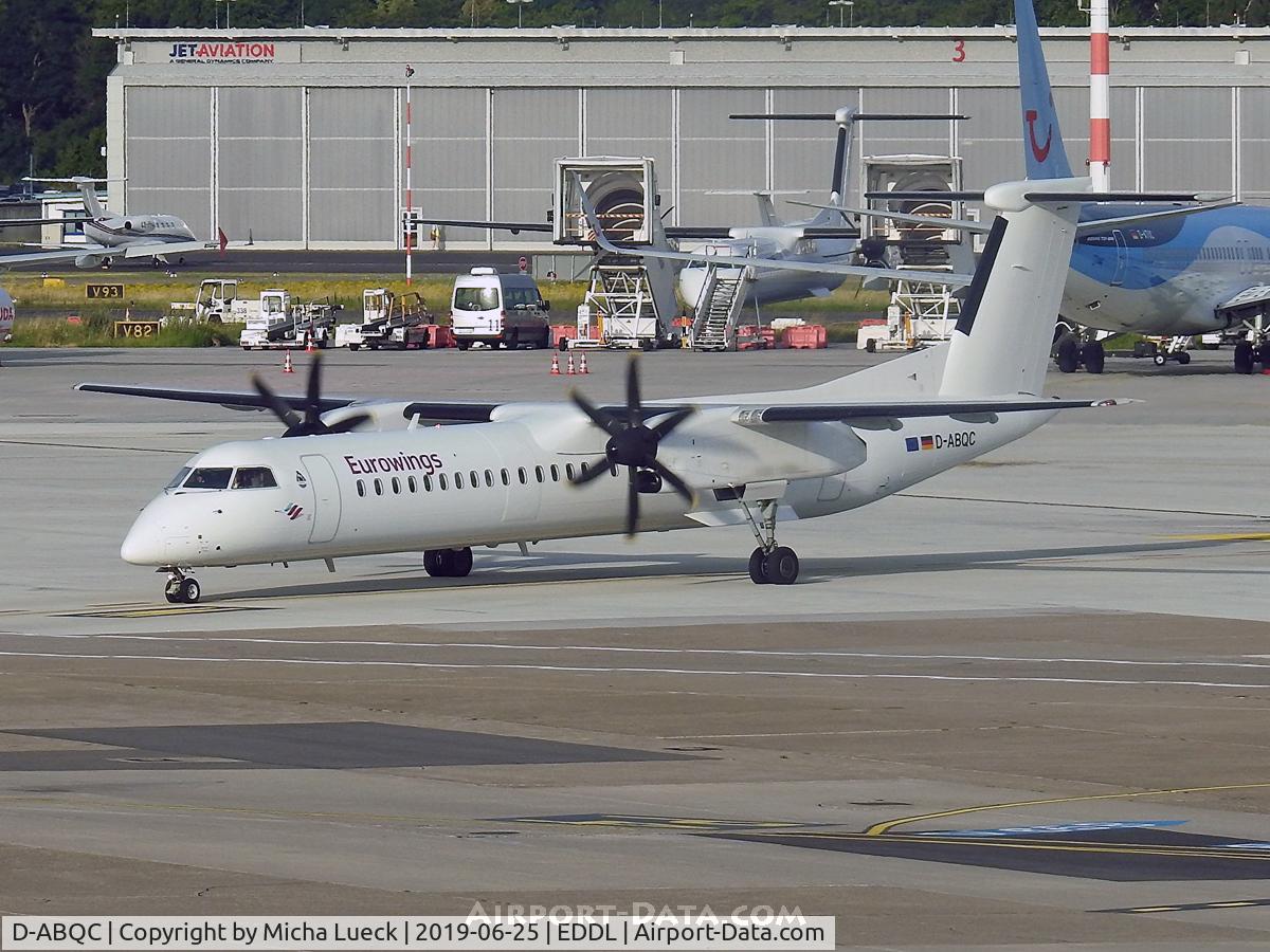 D-ABQC, 2008 De Havilland Canada DHC-8-402Q Dash 8 C/N 4231, At Düsseldorf